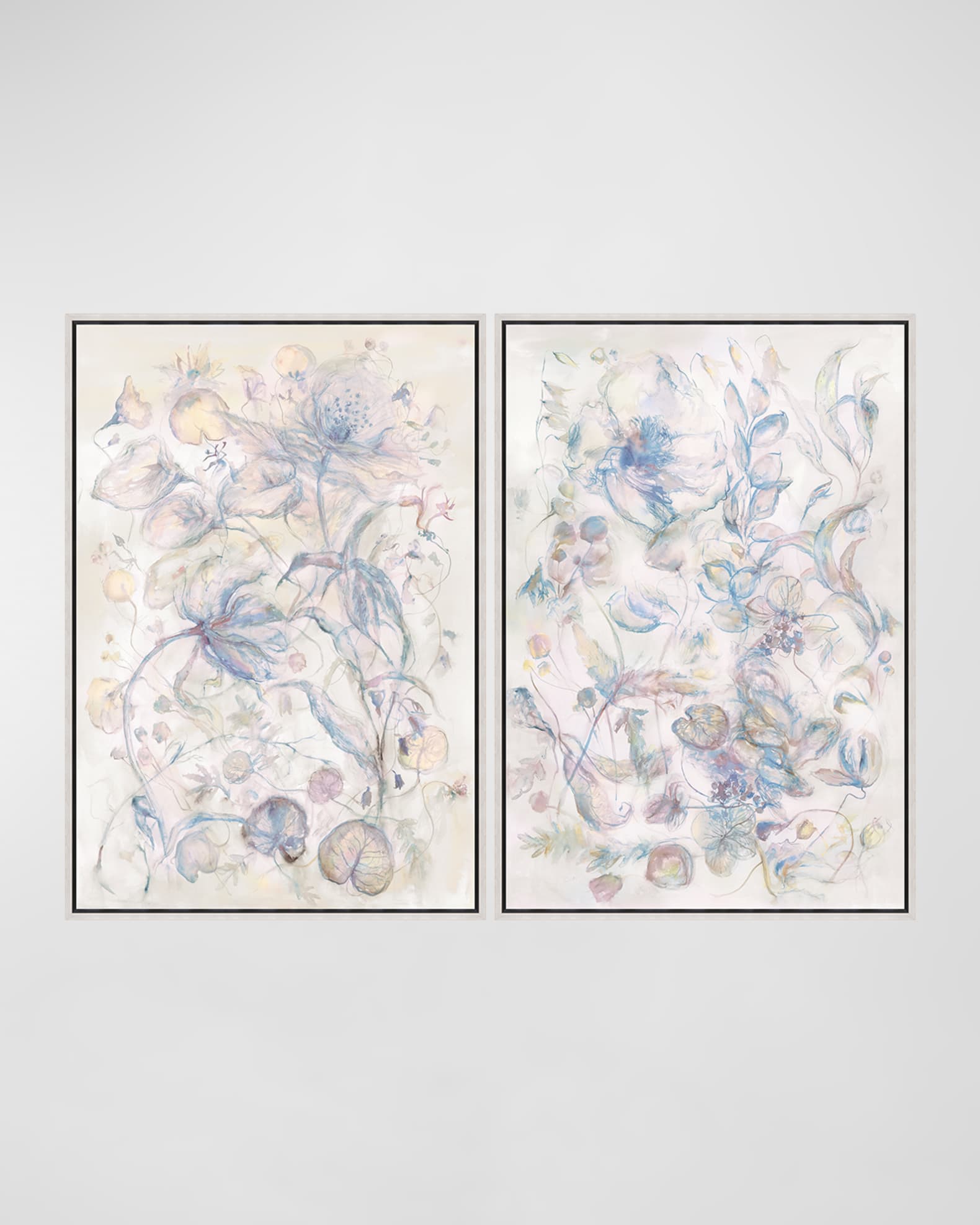 "Whirling Petals and Stems" Framed Giclee by Maelani Blue Horchow