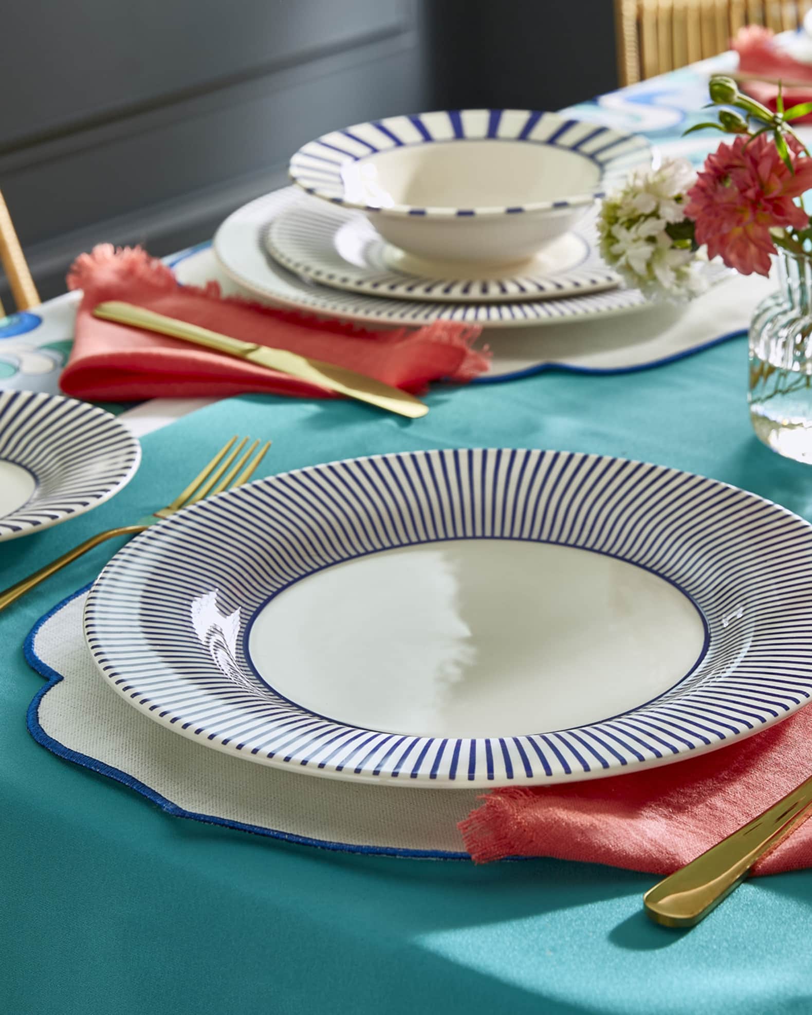 Spode blue italian plates top