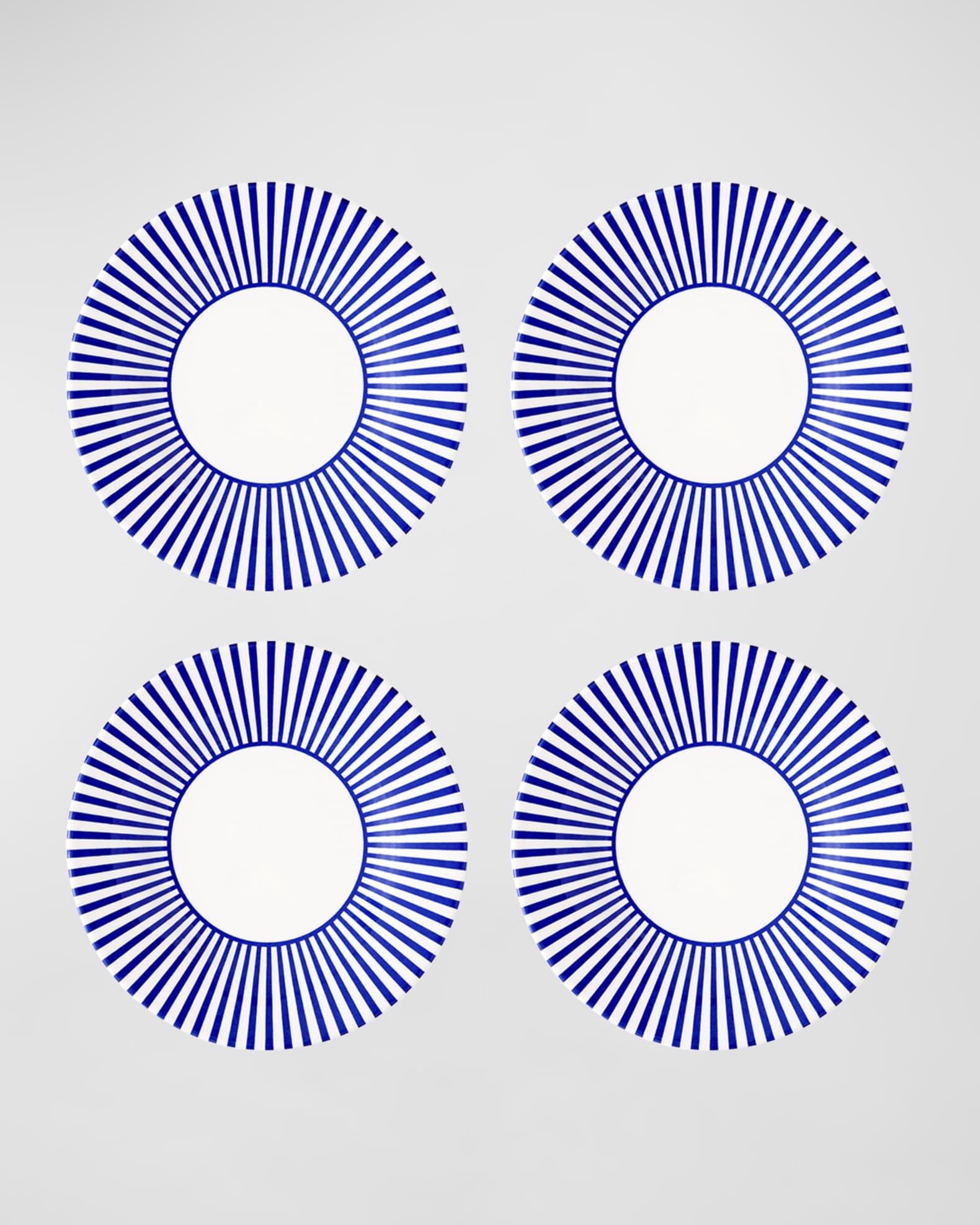 Spode セット Spode Blue Italian Steccato Narrow Stripe Side Plates, Set