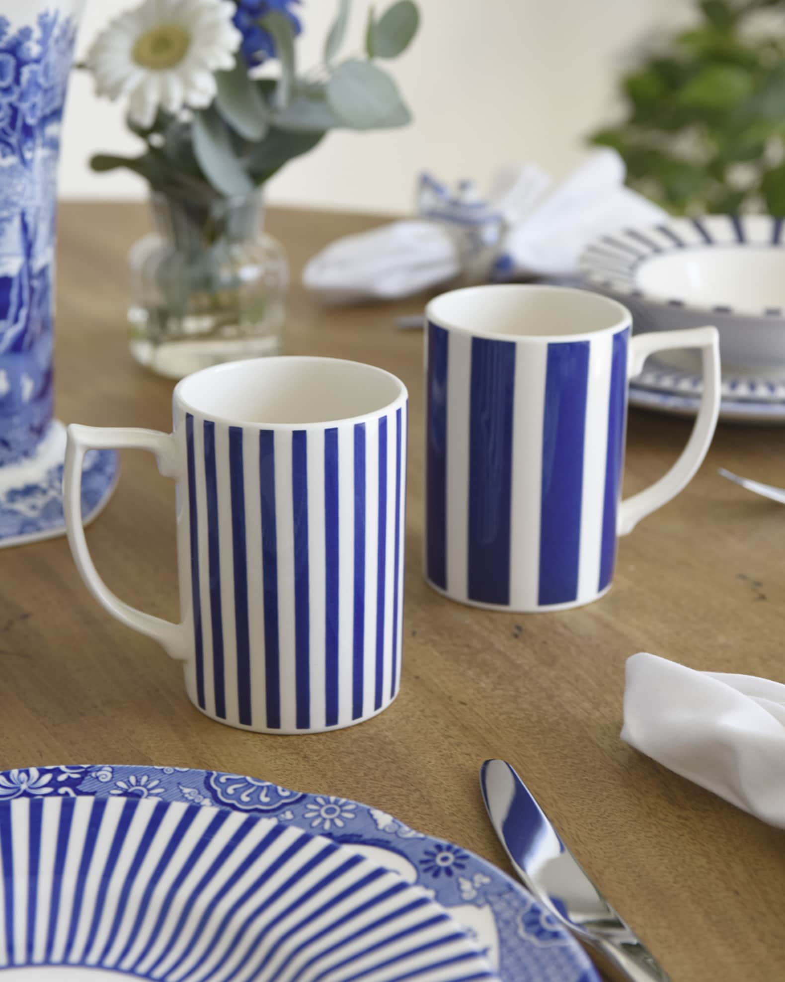 Spode blue italian mugs outlet