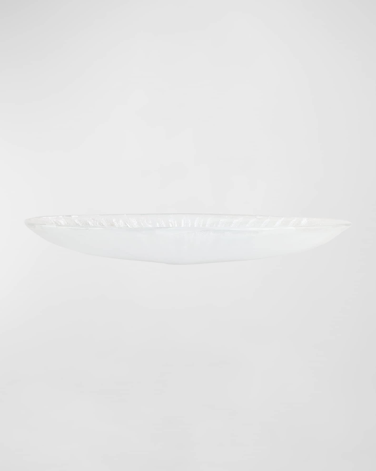 Vietri Onda Glass Long Oval Bowl Horchow
