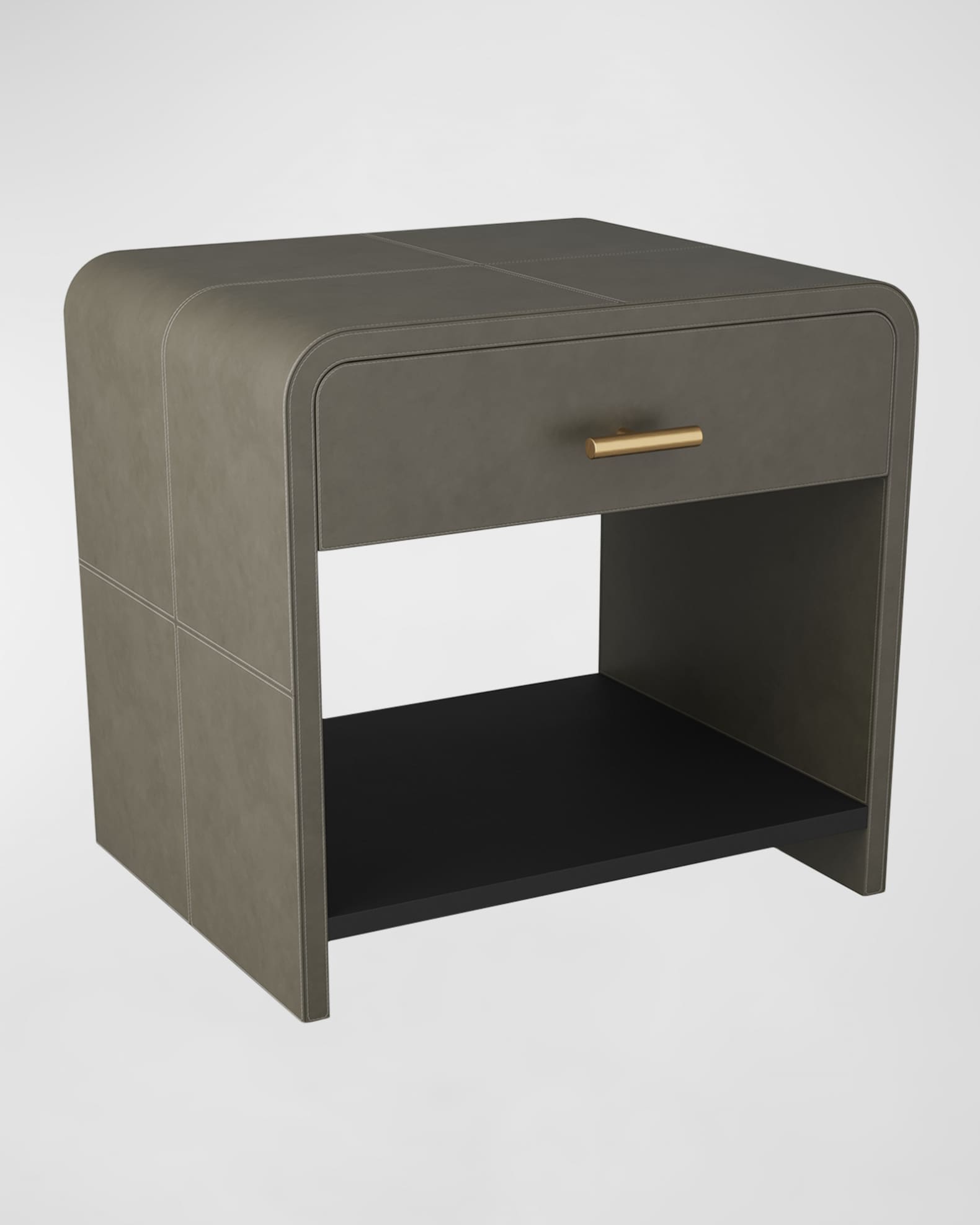 Arteriors Buchanan Leather Side Table