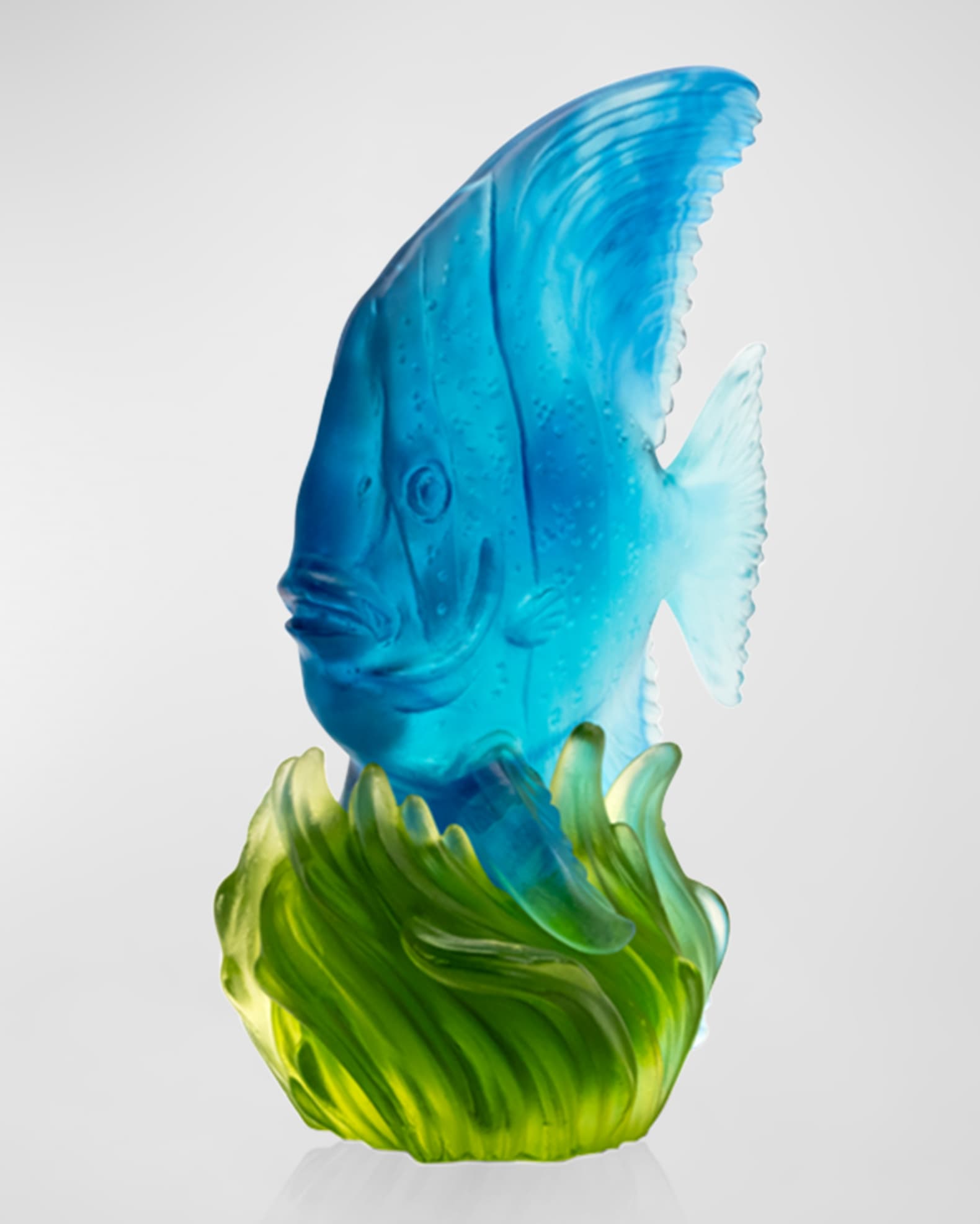 Daum Maya Blue and Green Medium Platax Fish | Horchow