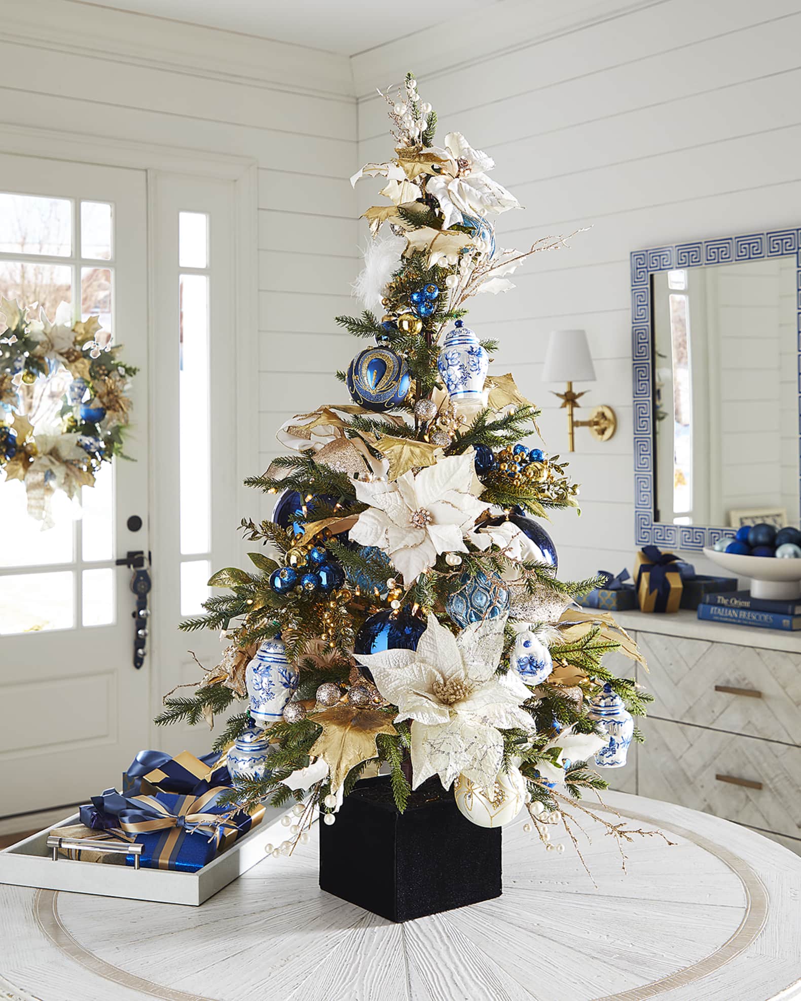 Mark Roberts 53" Blue and White Chinoiserie Christmas Tree Horchow