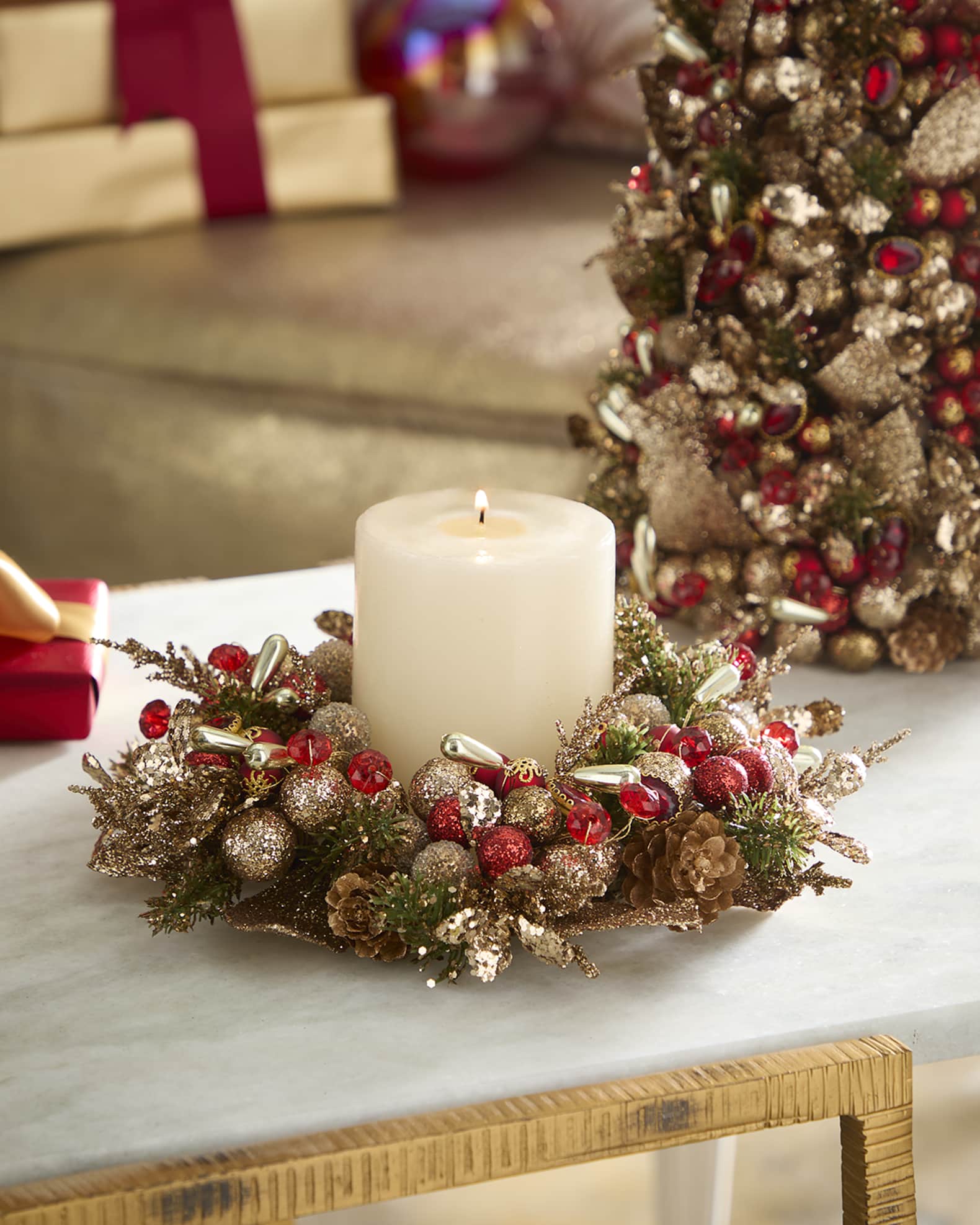Large christmas candle rings shop
