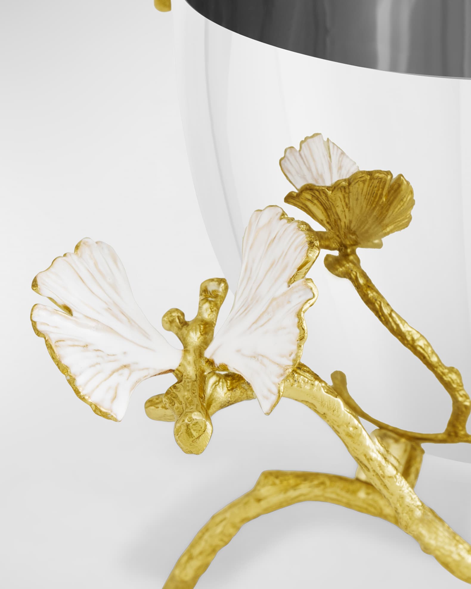 Michael Aram Butterfly Ginkgo White & Gold Small Bowl | Horchow