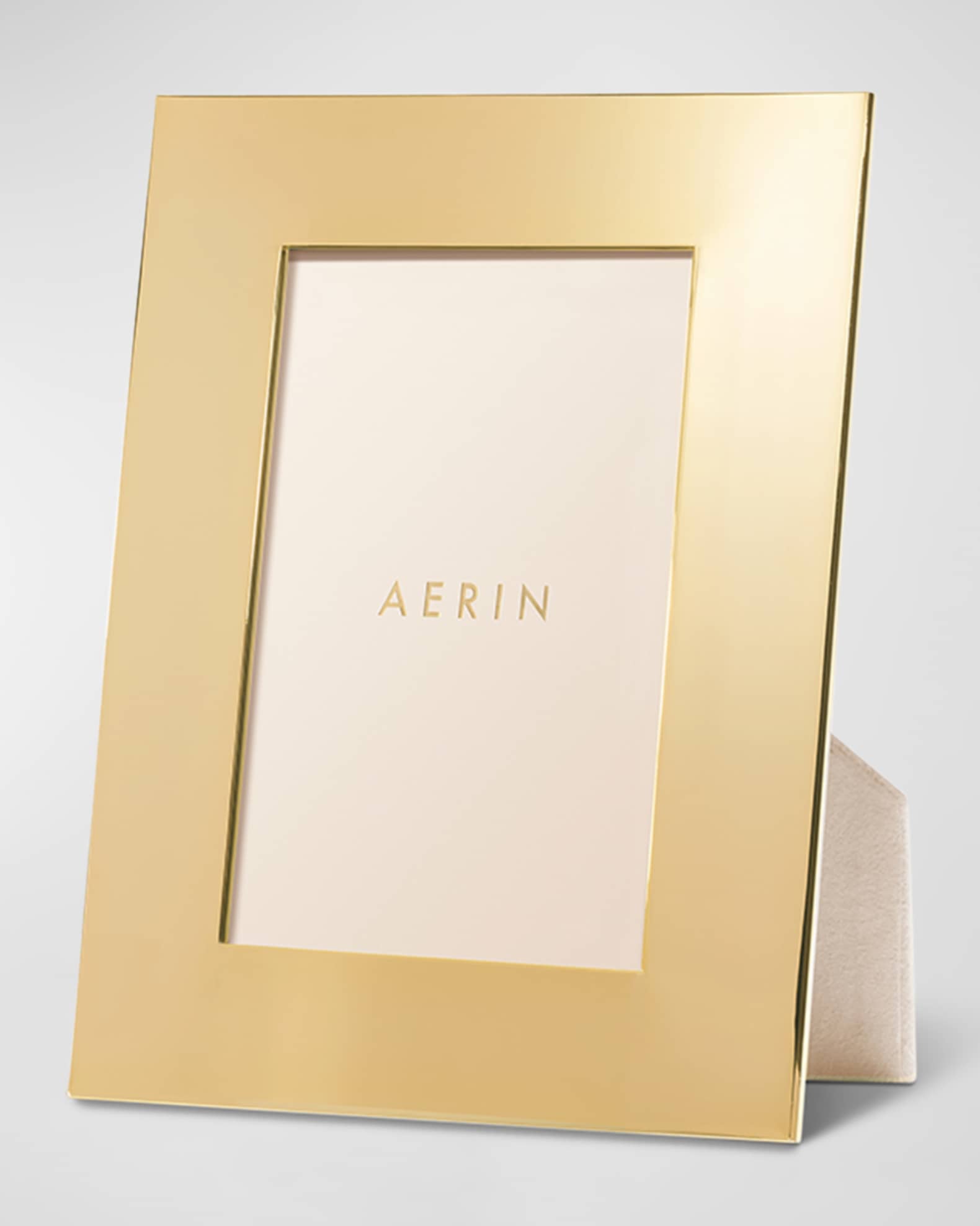 4x6 Bamboo Design Gold Metal Picture Frame - Elegant Gold-Plated Photo Frame