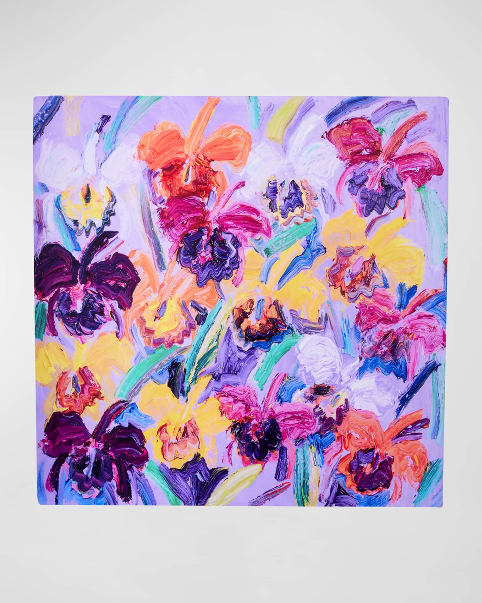 Hunt Slonem  Purple Haze Cataleyas Lacquer Placemat
