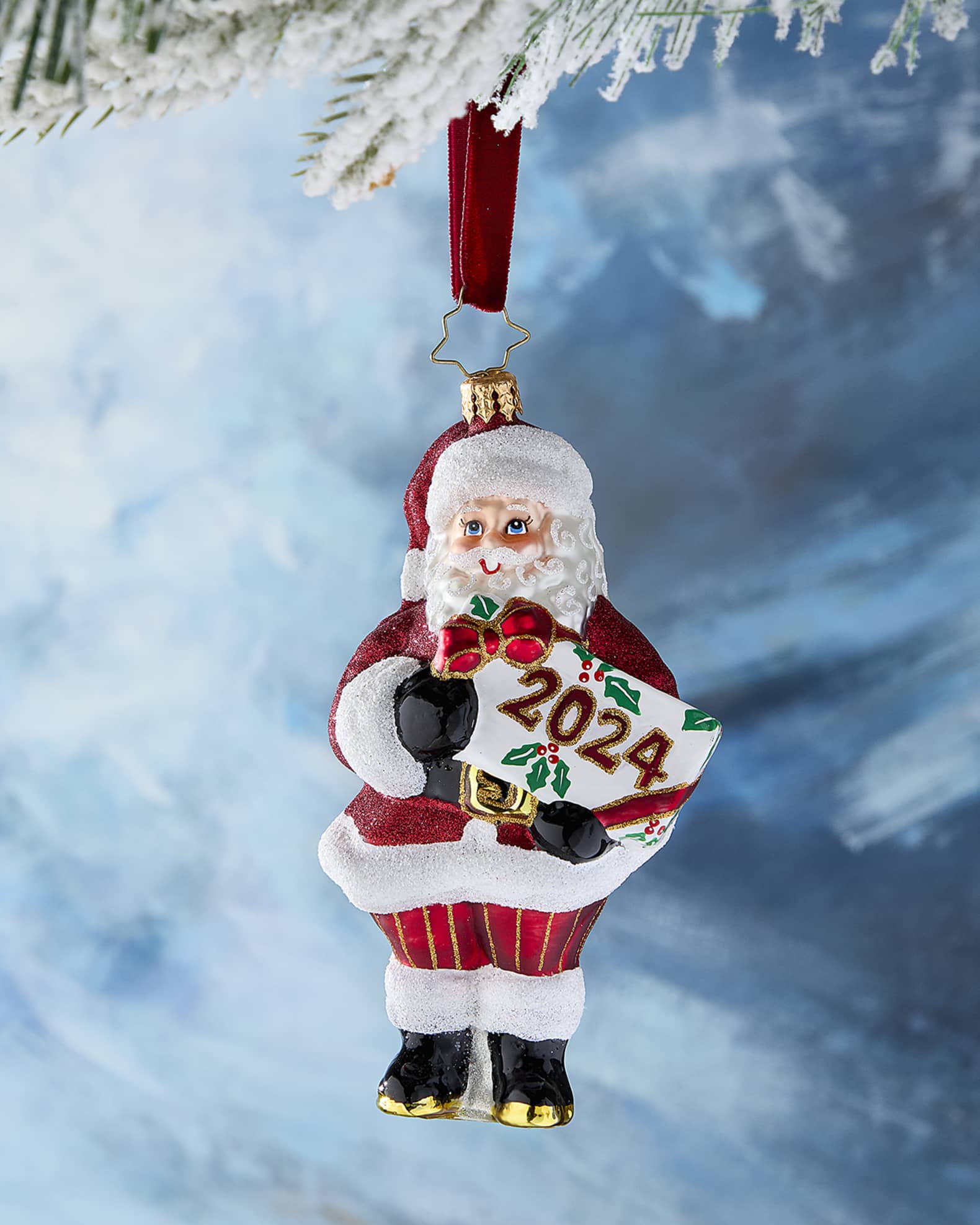 Christopher Radko Santa's Special Gift 2024 Christmas Gift