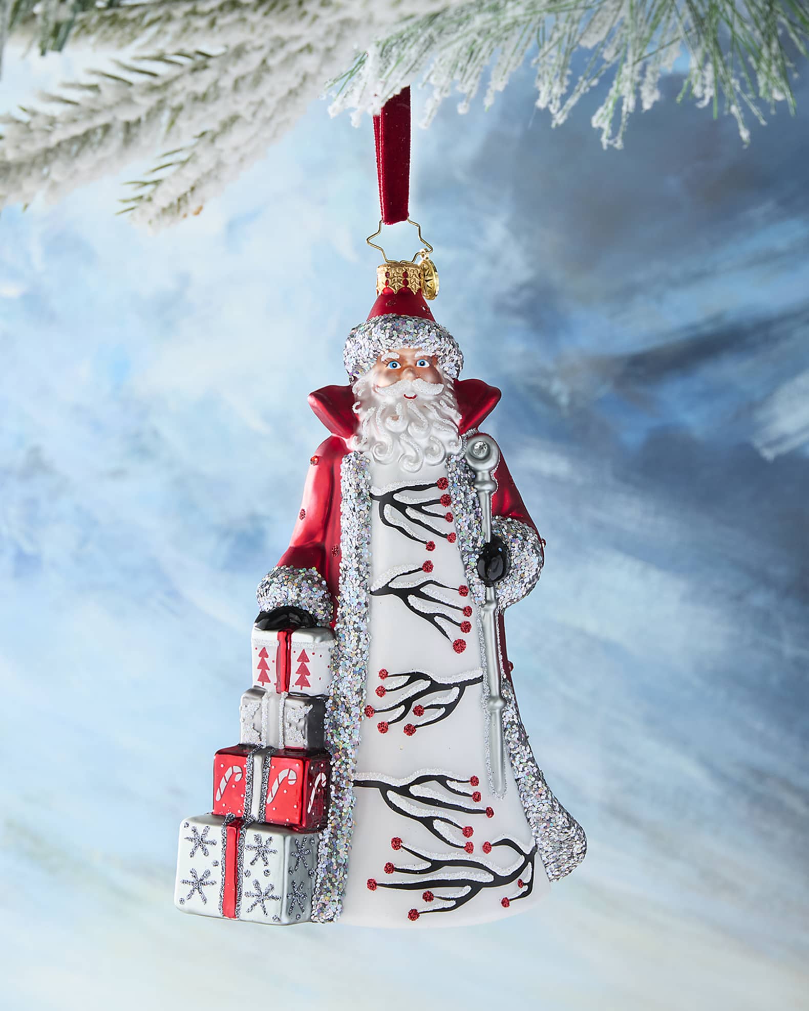 Christopher Radko Ardisia Crenata Claus Christmas Ornament Horchow