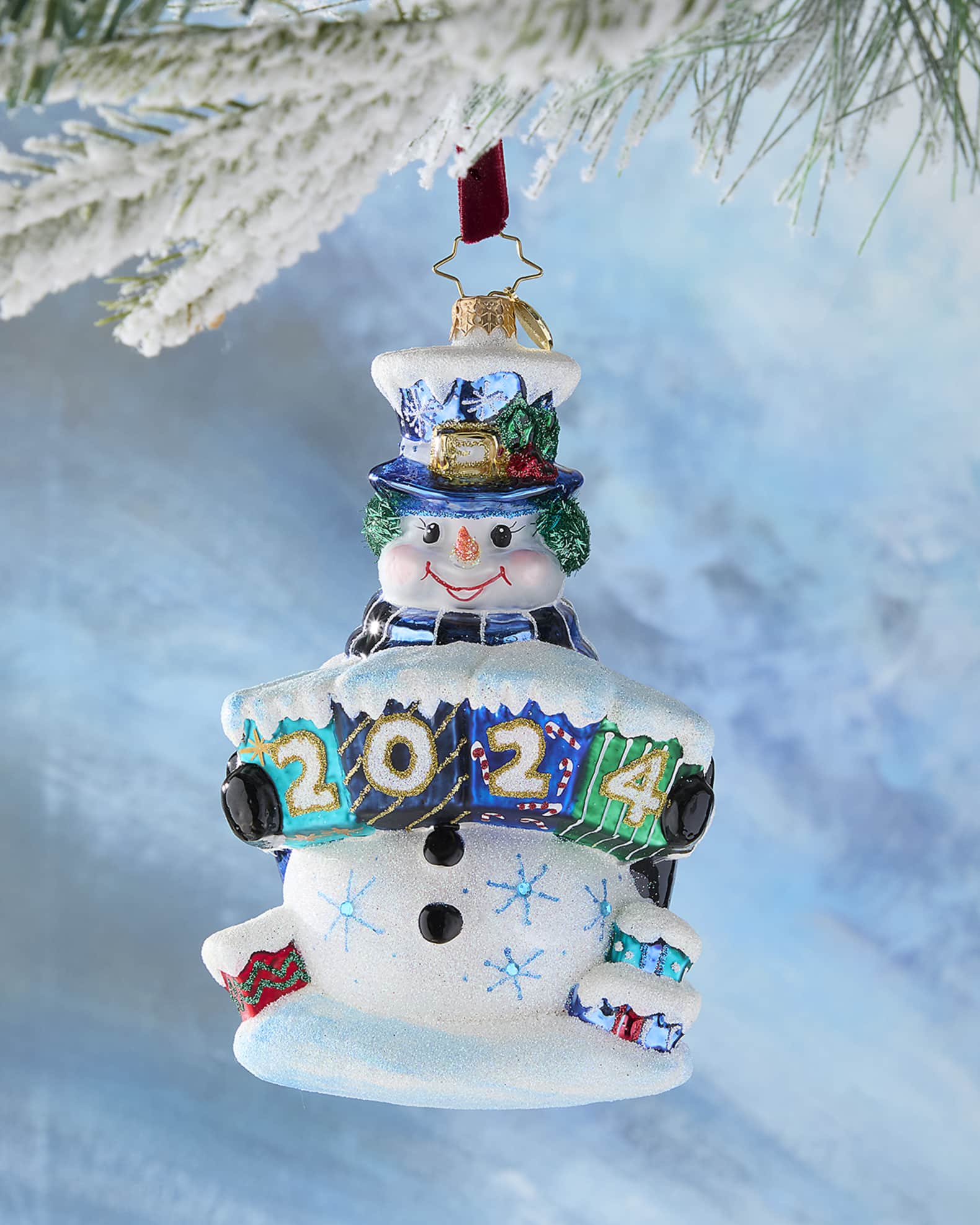 Christopher Radko Snow Gifts Like These Gifts 2024 Christmas Ornament