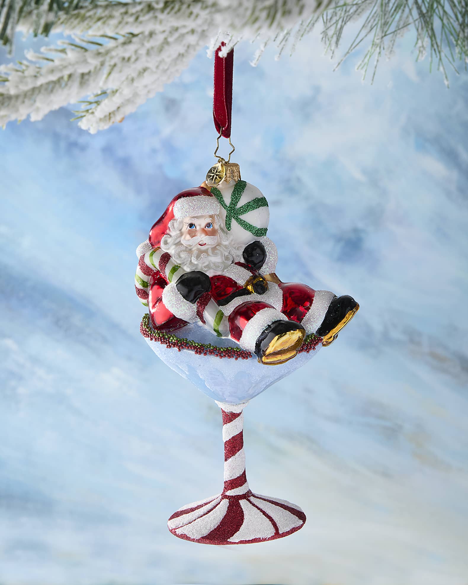 Christopher Radko Santa-tini Christmas Ornament 