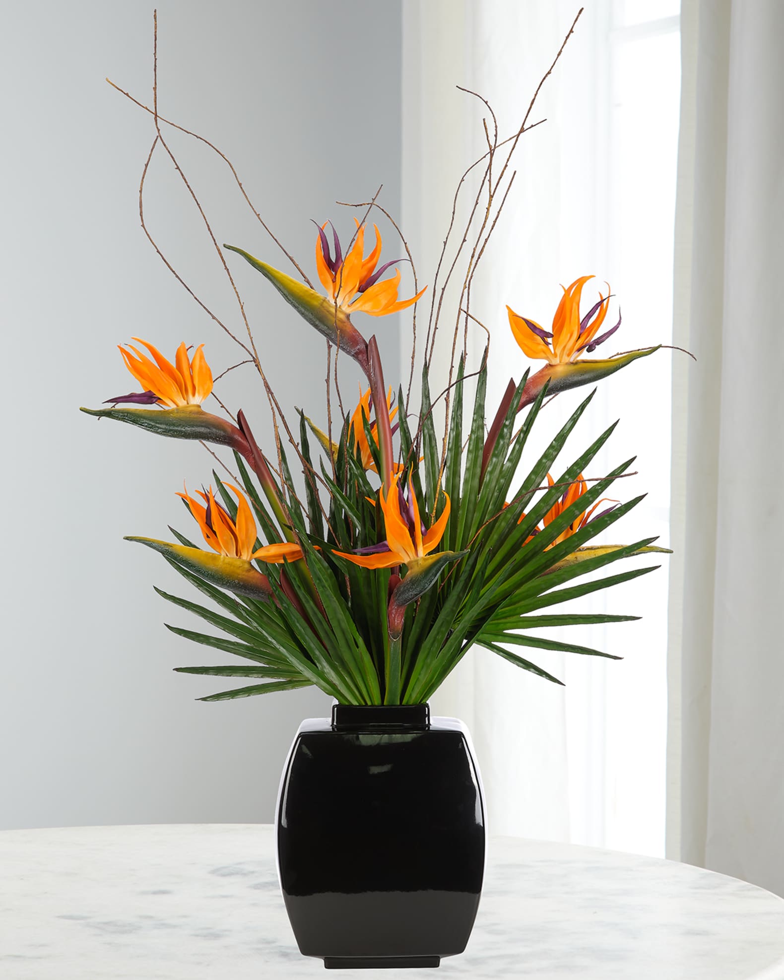 NDI Bird of Paradise 41 Faux Floral Arrangement in Ceramic Vase Horchow