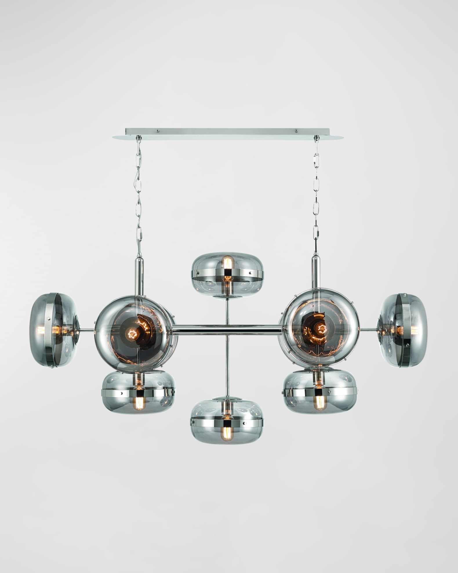 Eurofase Nottingham 10-Light Nickel Chandelier 