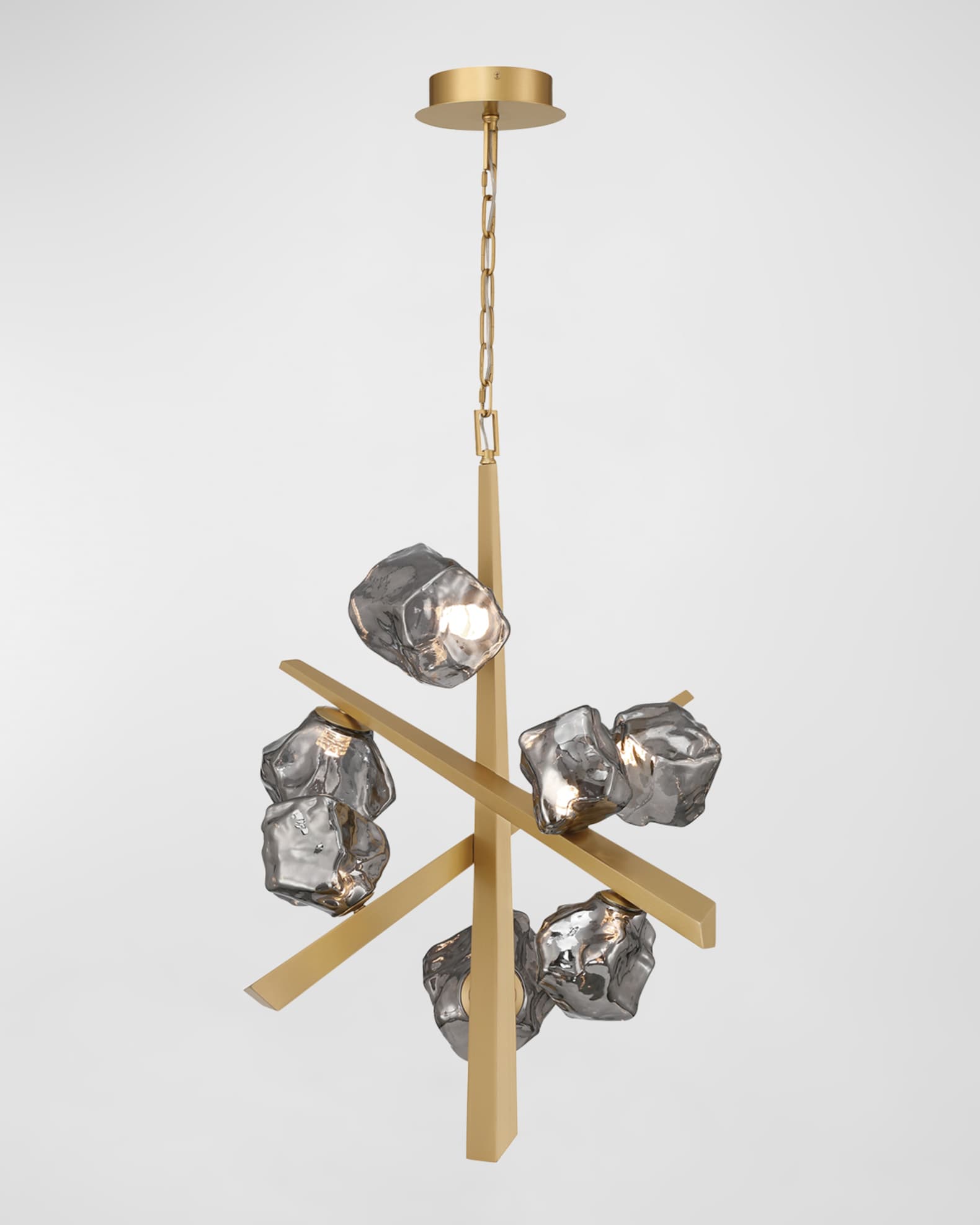 Eurofase Thorah 7-Light LED Golden Chandelier