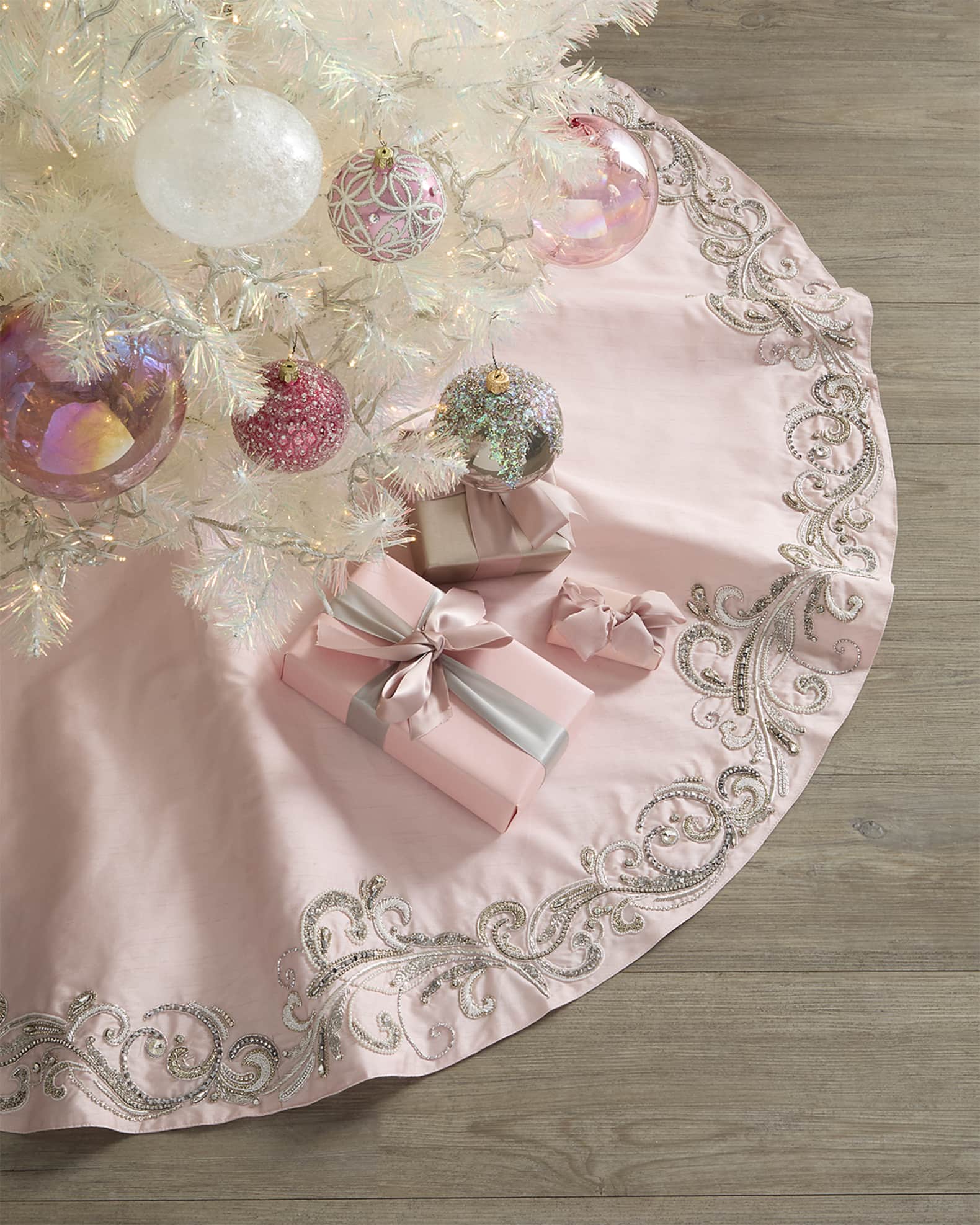 Pink tulle tree skirt store