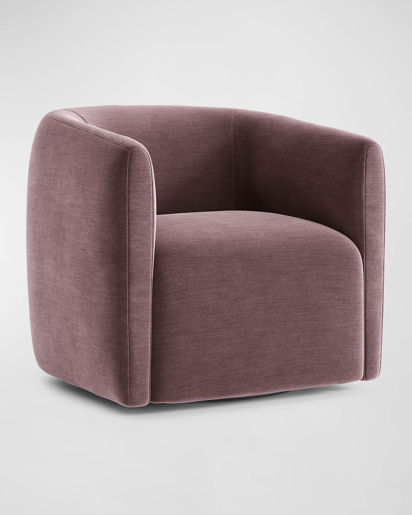 Mauve swivel chair sale