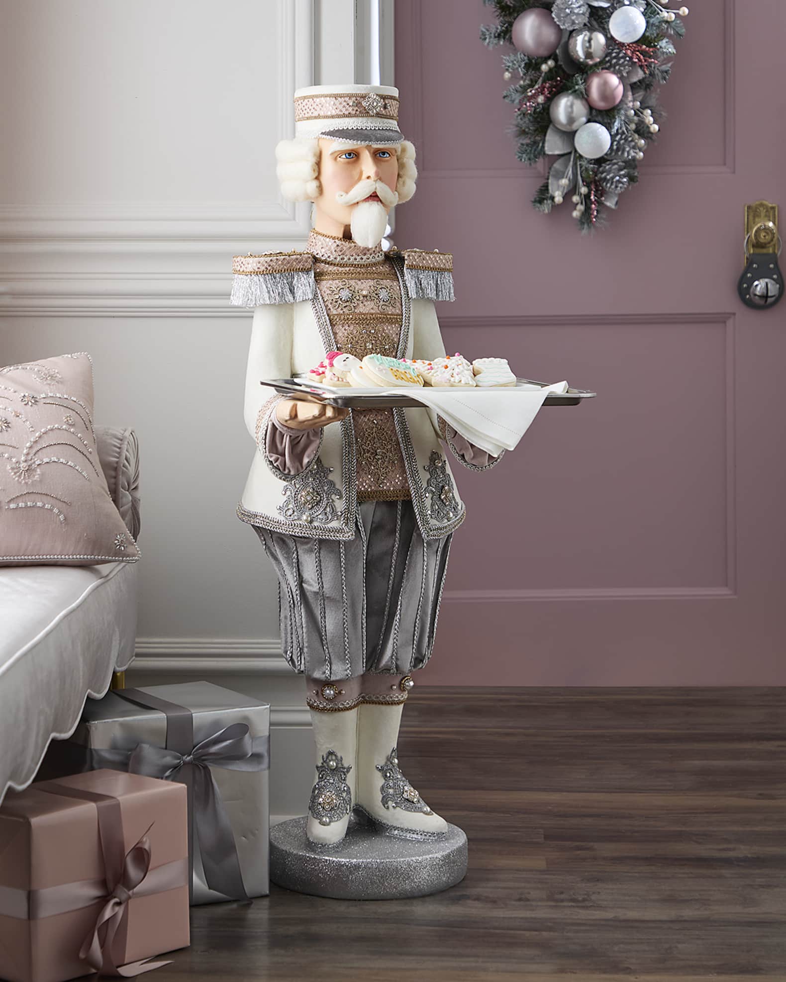 Katherine's Collection Blush Butler Nutcracker, 48.5"
