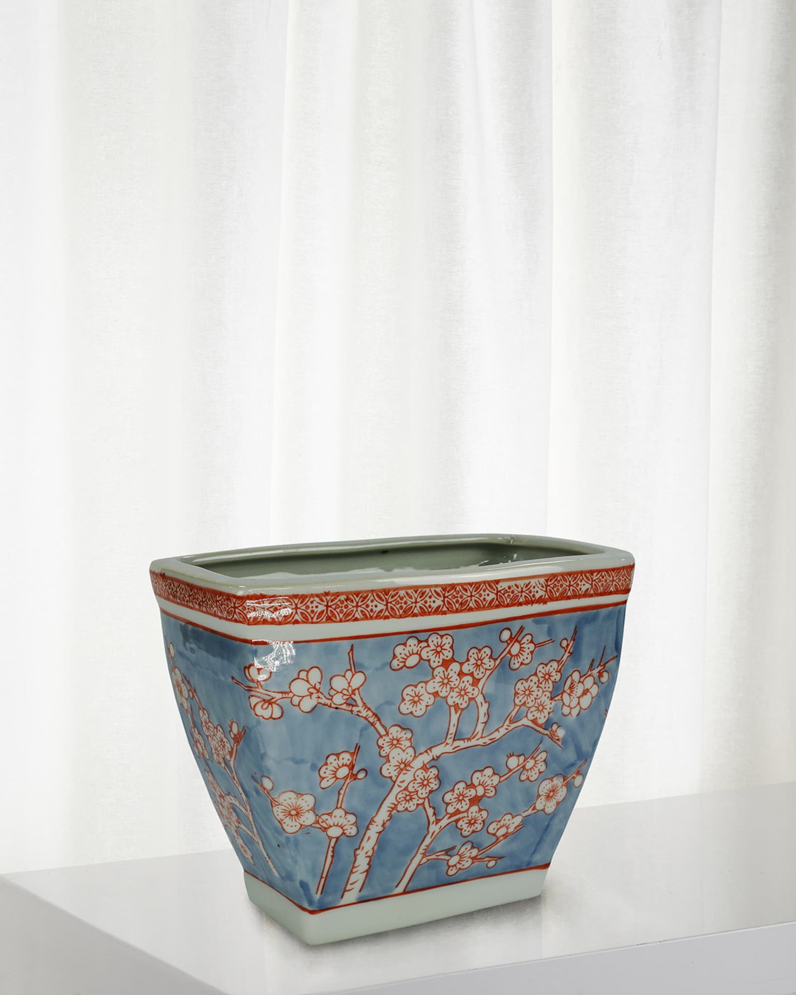 Winward Home Plum Blossom Cache Pot 