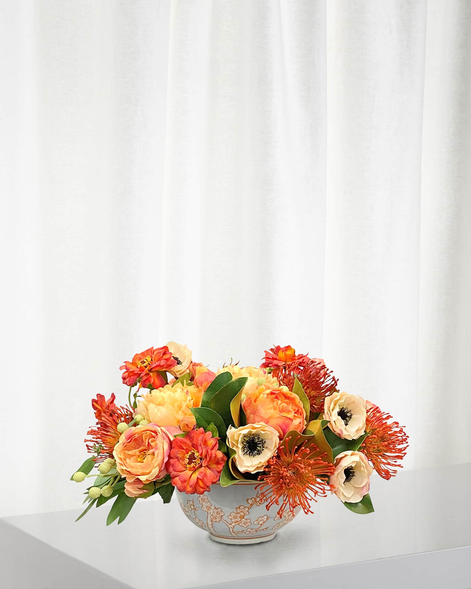 Winward Home Cushion Protea in a Floral Bowl 