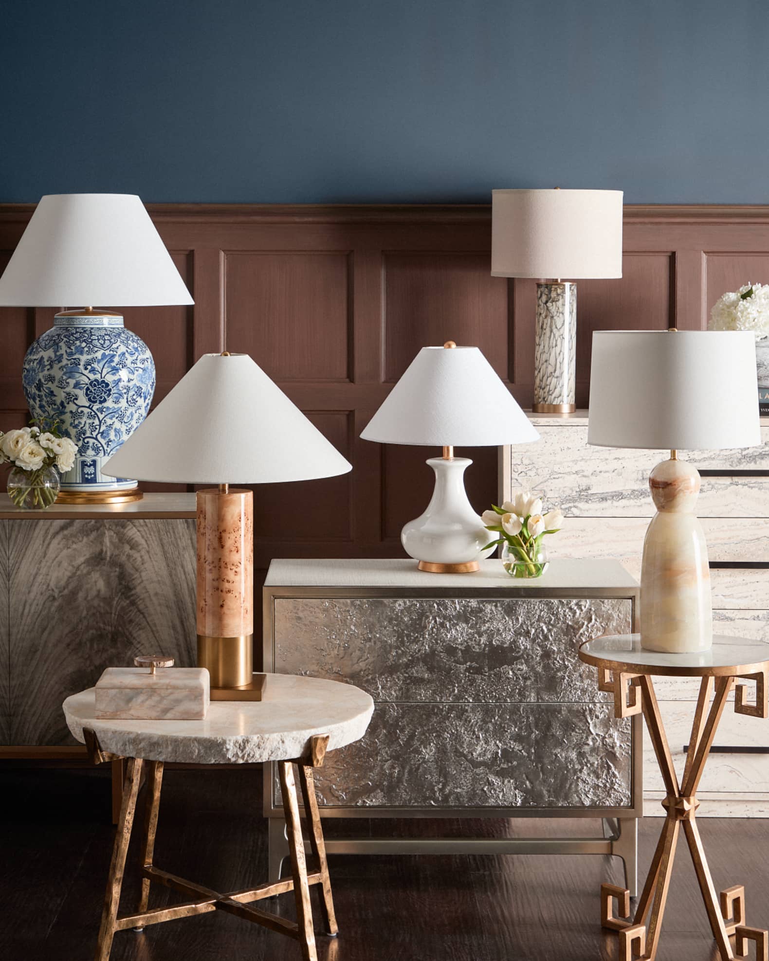 White vase lamp store