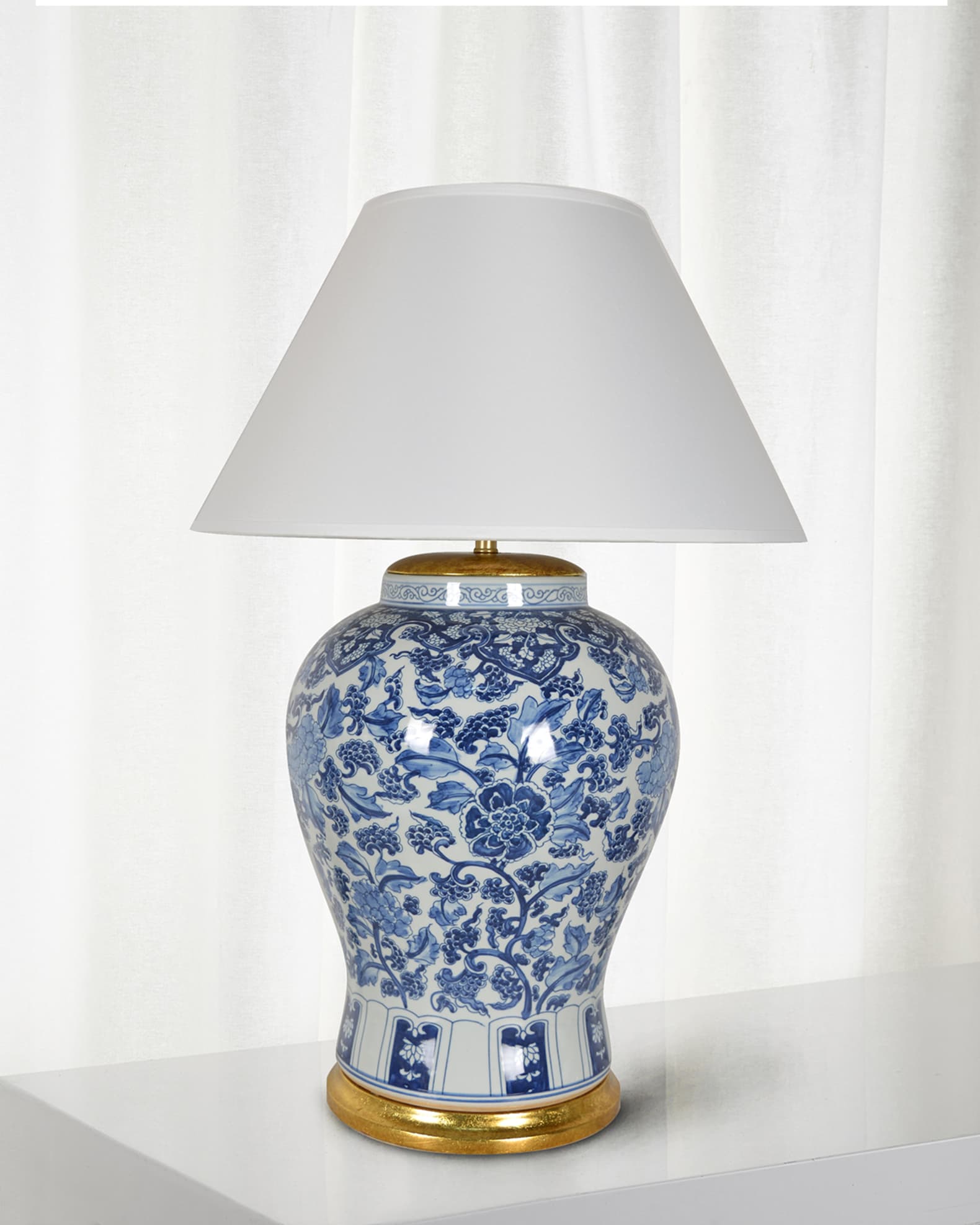 Blue vase lamp outlet