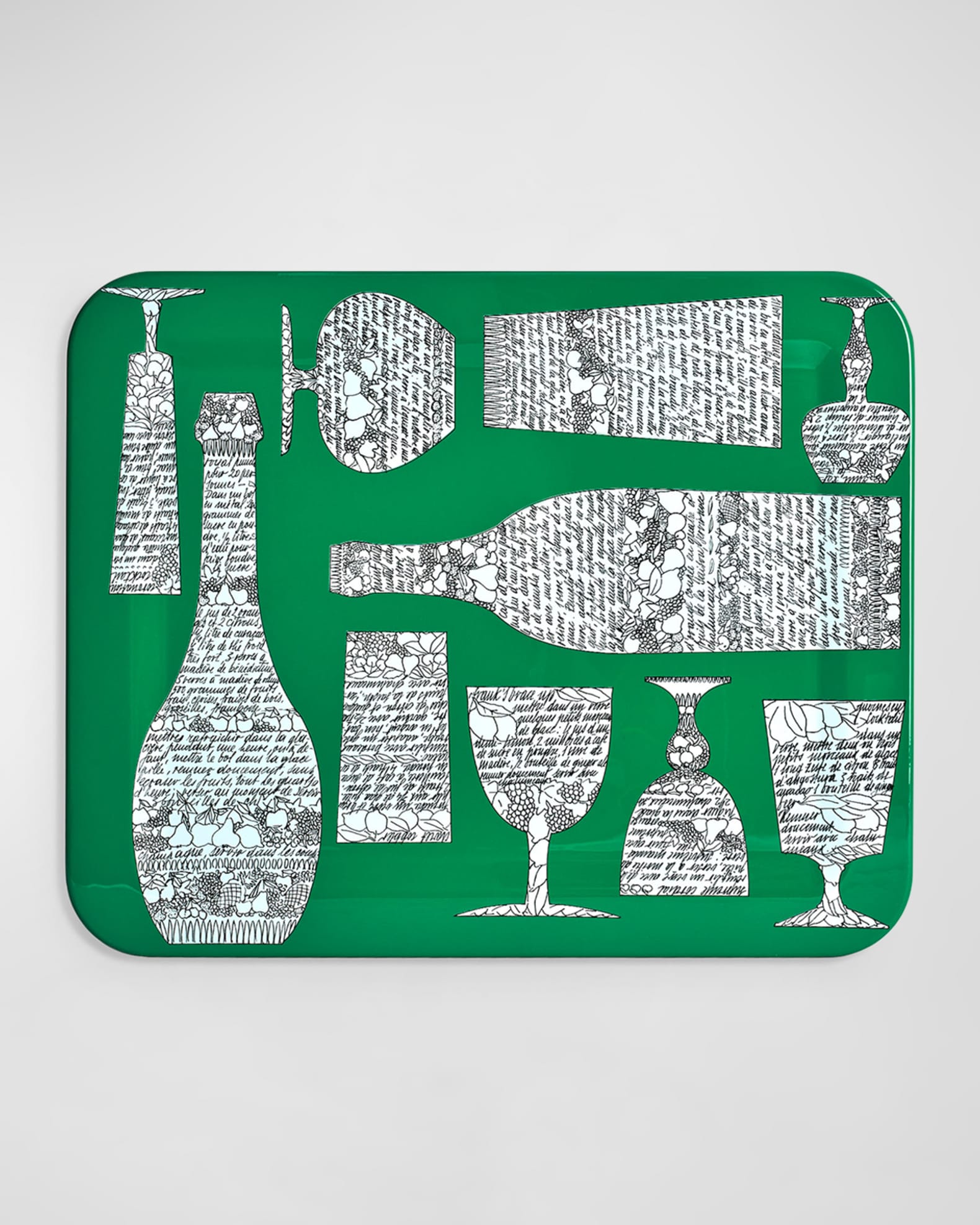 Fornasetti Bottiglie Cocktail Tray