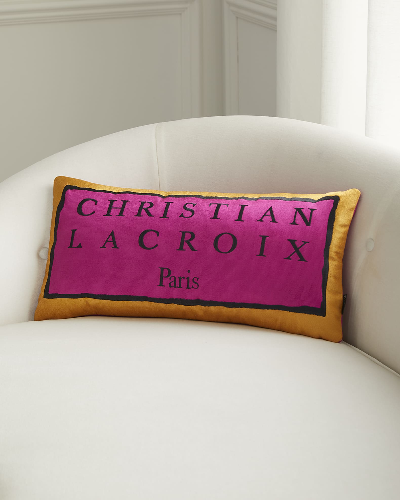 Christian Lacroix  Couture Rose Torero Cushion