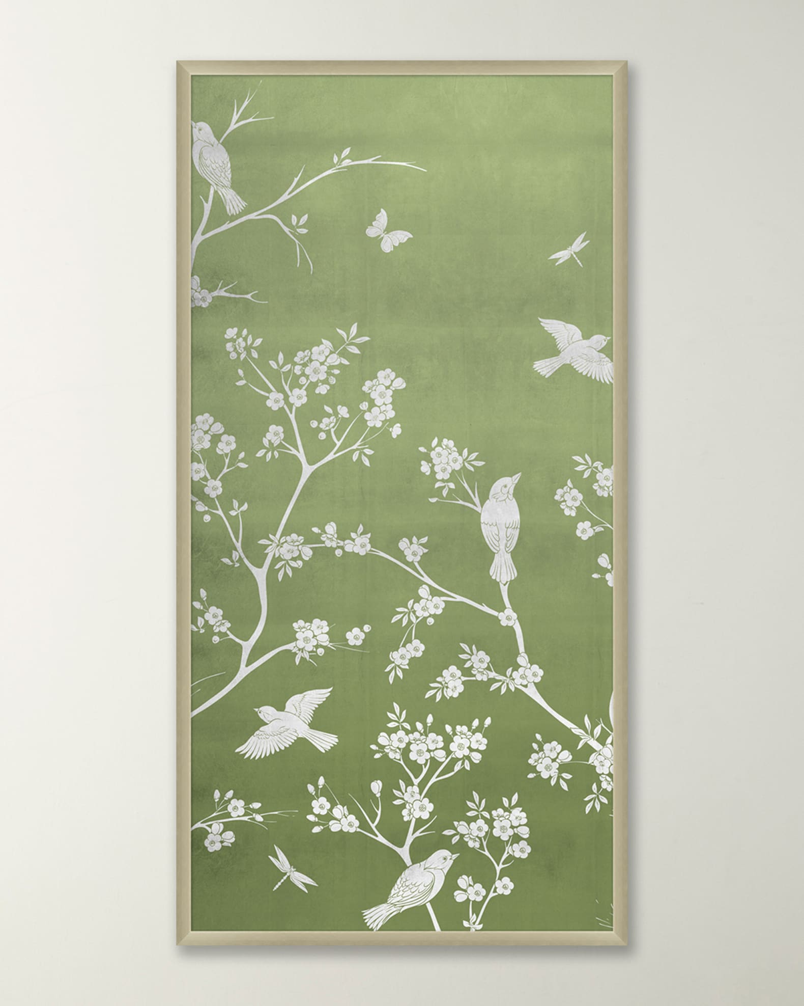 Wendover Art Group "Celery Chinoiserie 1" Framed Giclee Horchow