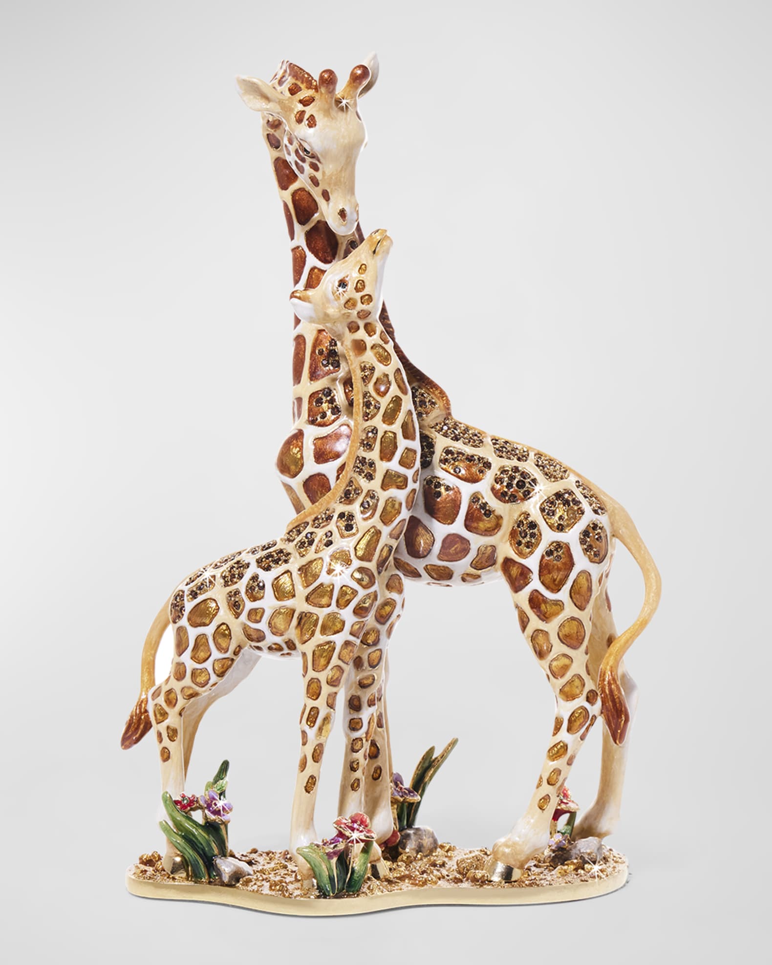 Jay Strongwater Mother and Baby Giraffe Tabletop Object