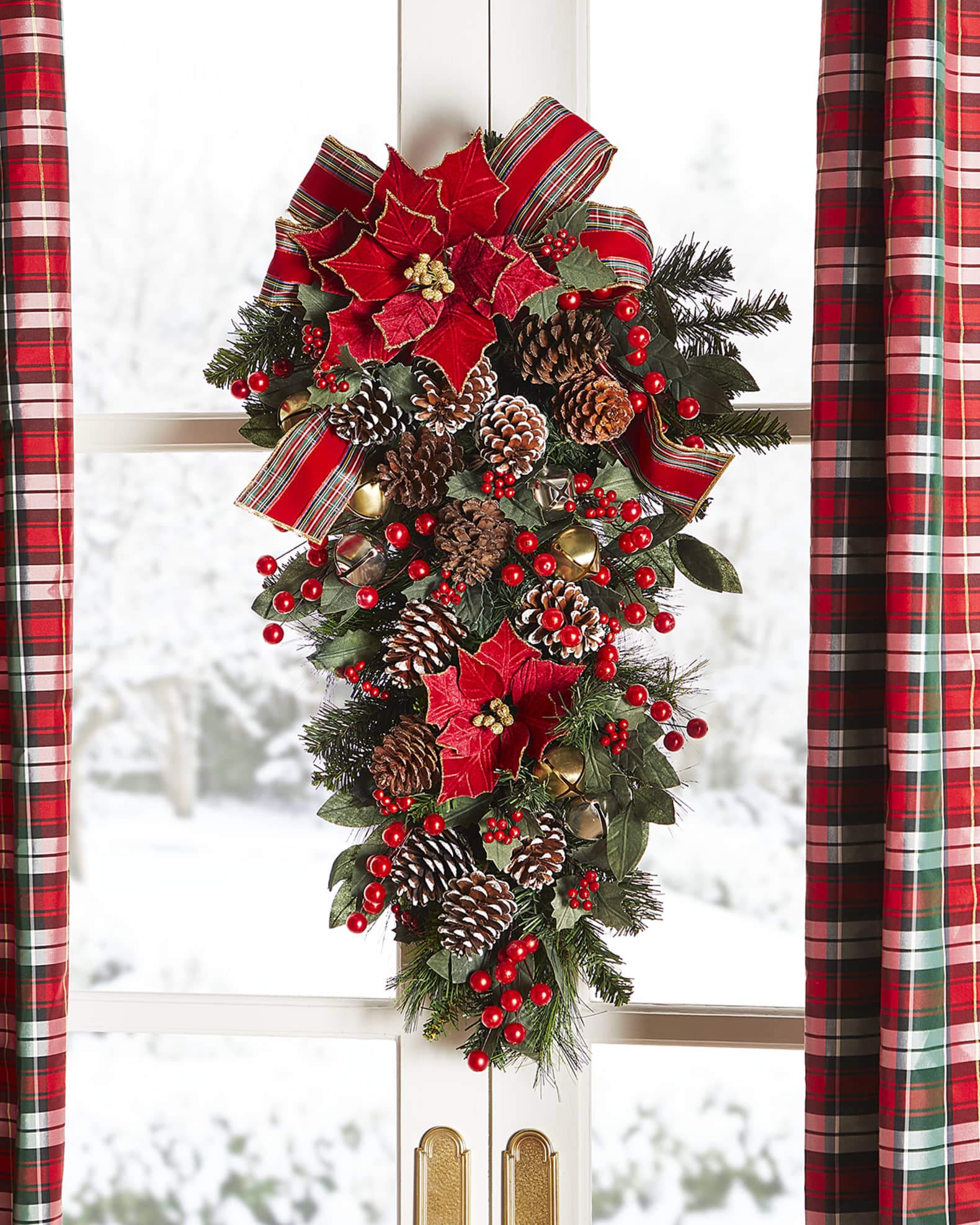 Neiman Marcus 30" Classic Christmas Door Spray