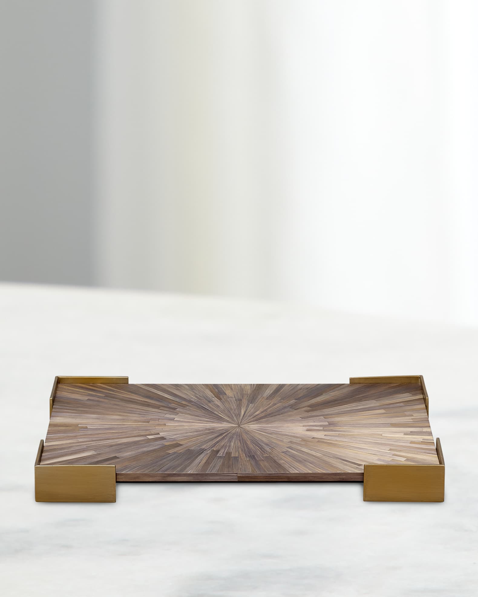 Jamie Young  Palm Marquetry Tray