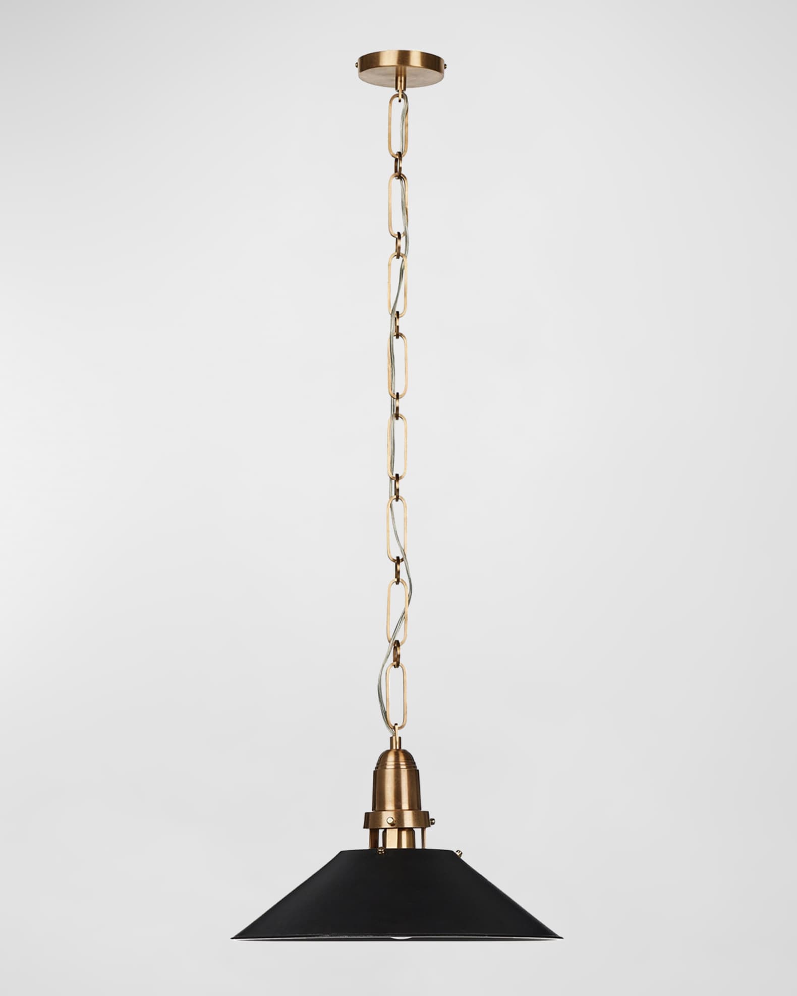 Tapered pendant light top