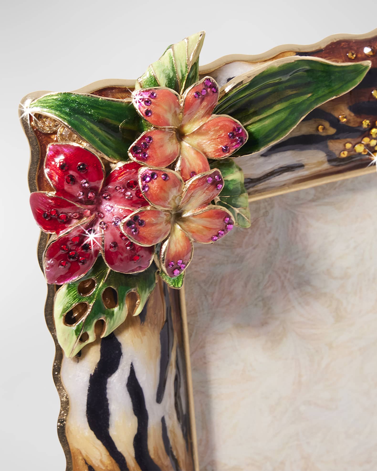 Jay Strongwater Tropical Flower Frame, 5