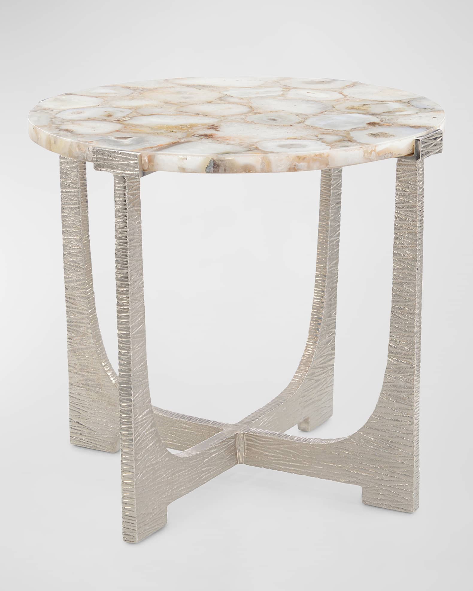 John-Richard Collection Unity Round Agate End Table