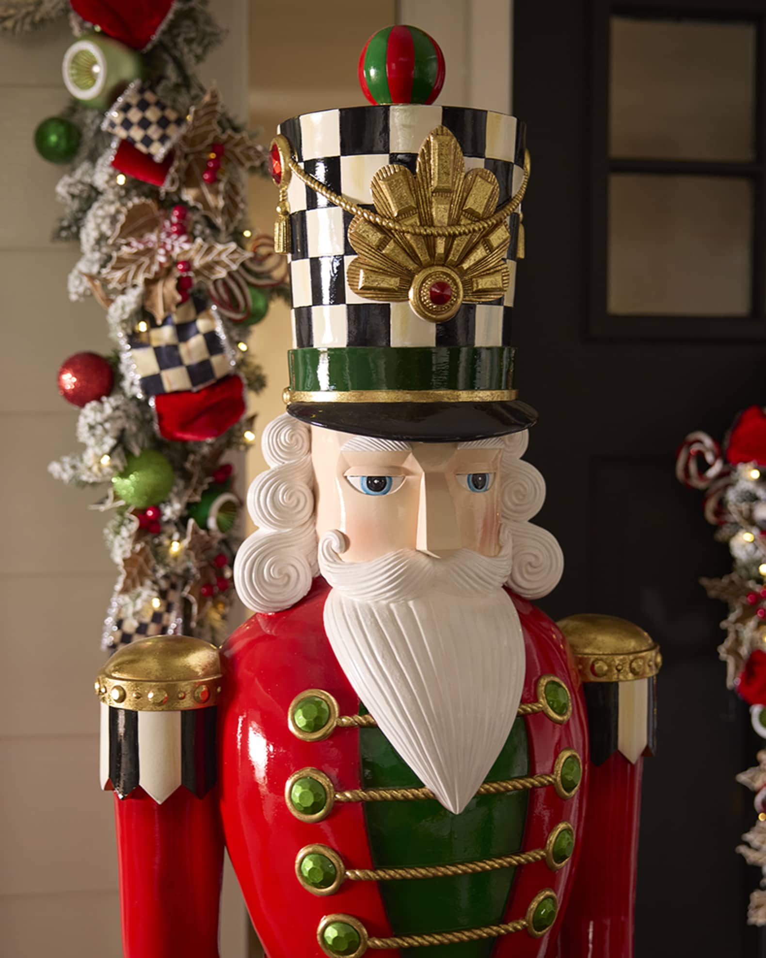 MacKenzie-Childs Classic Courtly Trophy Nutcracker | Horchow