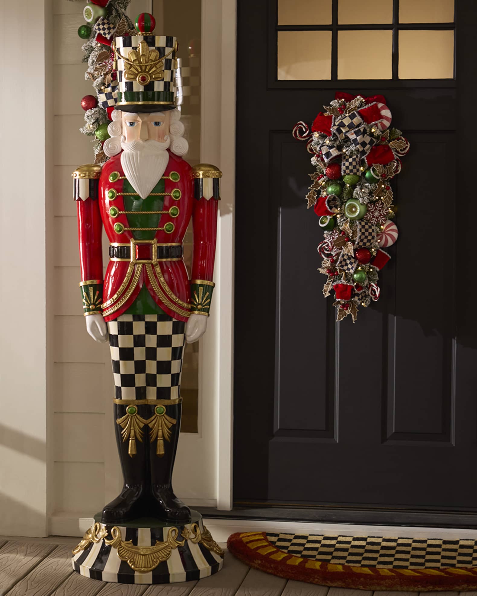MacKenzie-Childs Classic Courtly Trophy Nutcracker