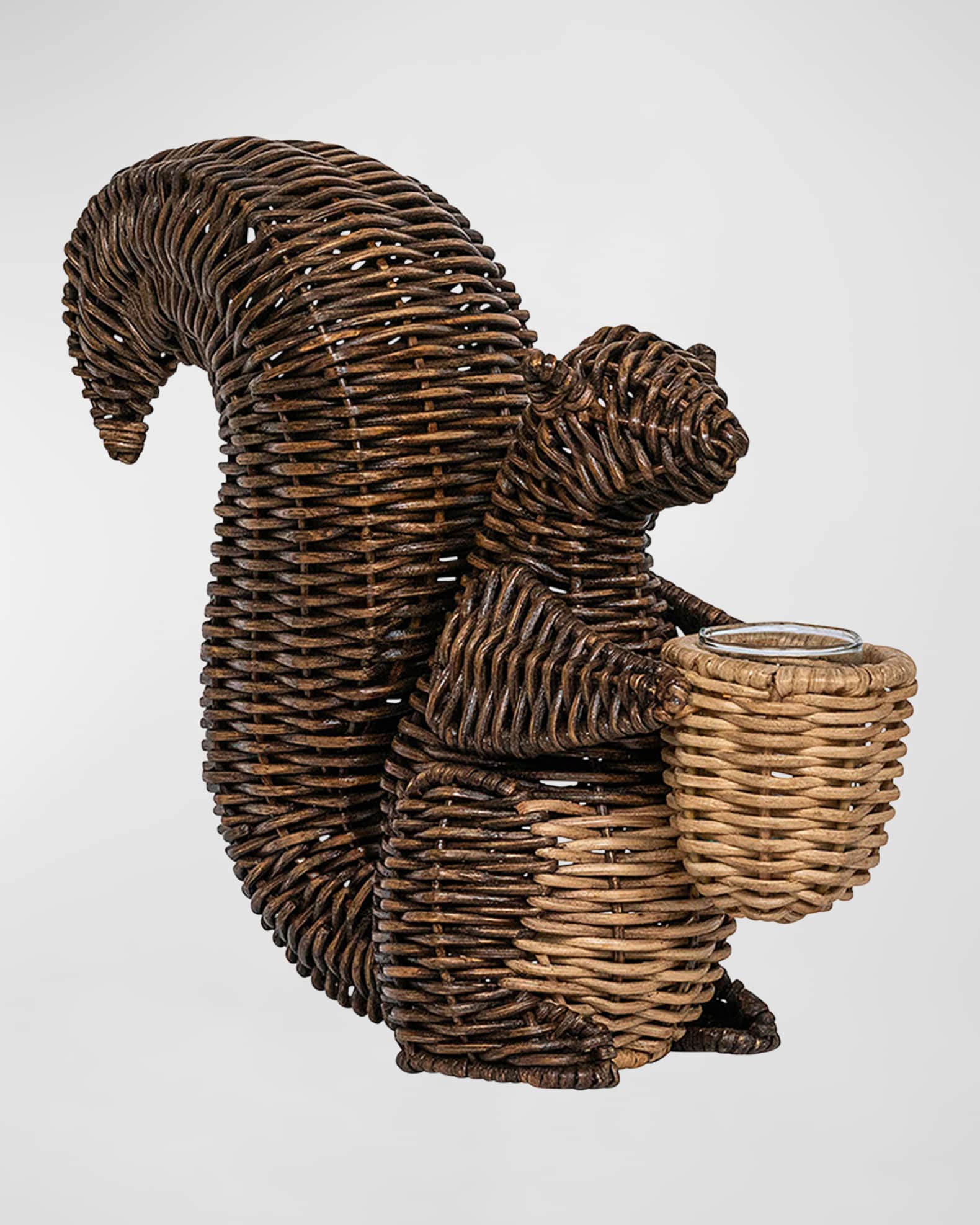 Juliska Devon Willow Squirrel Flameless Candle Holder 