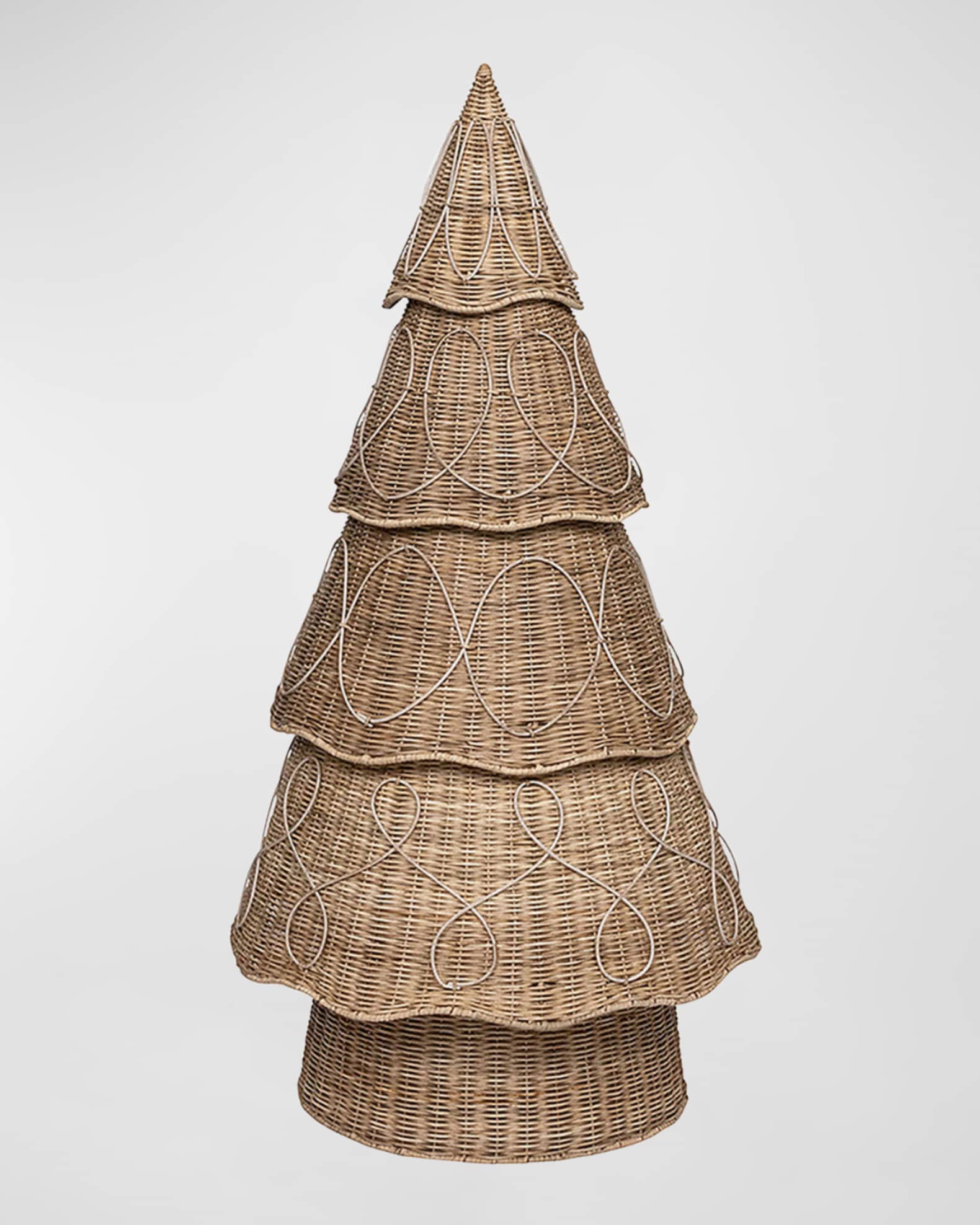 Juliska Provence Rattan Whitewash 4Inch Tree Horchow