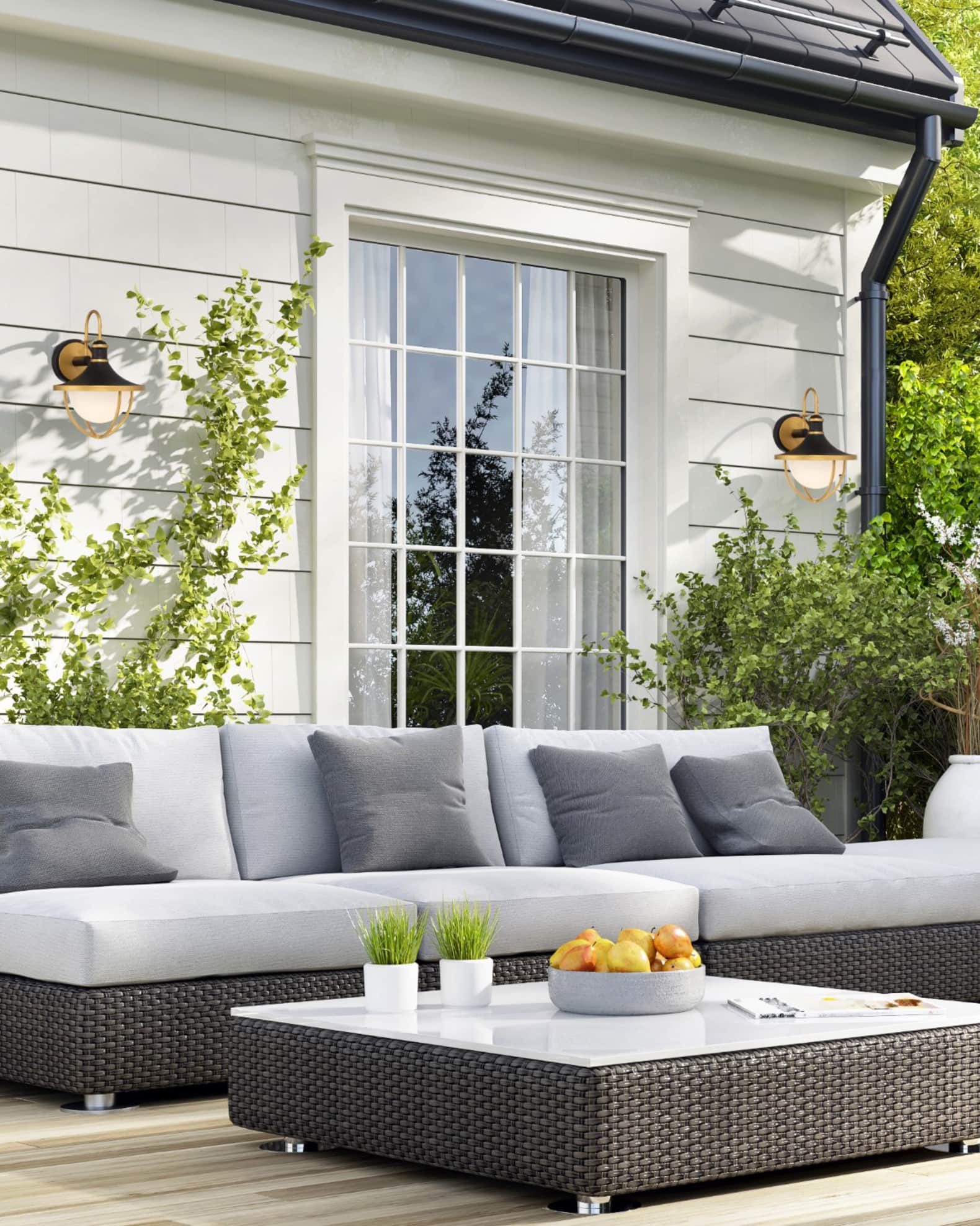 Crystorama Atlas 1-Light Outdoor Sconce