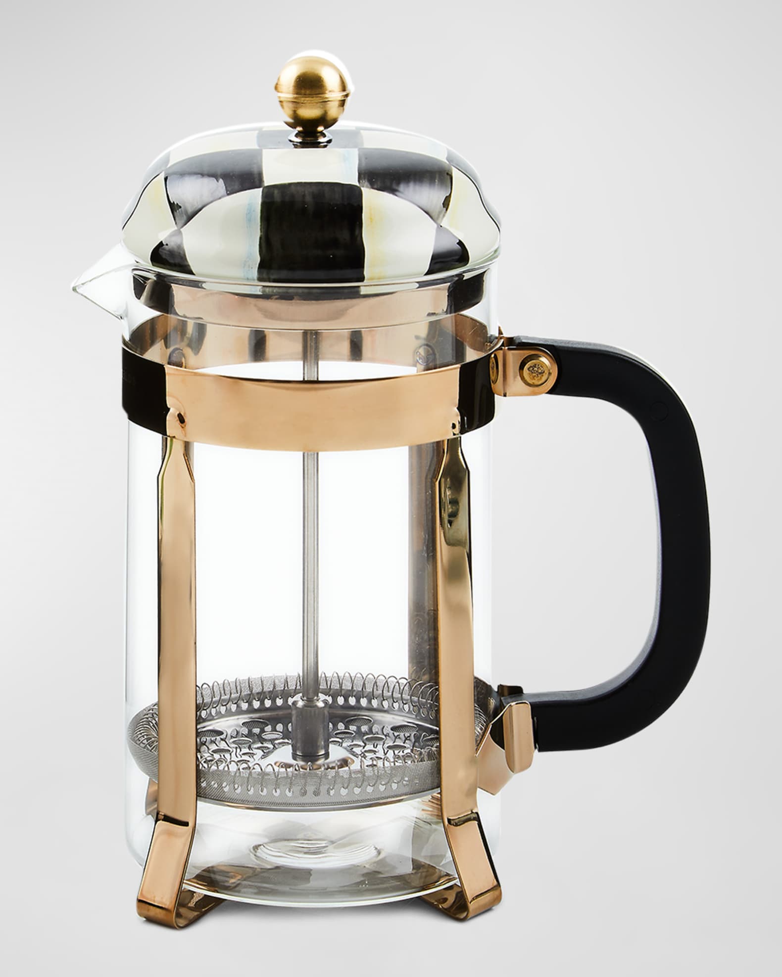 MacKenzie Childs Courtly Check French Press Horchow