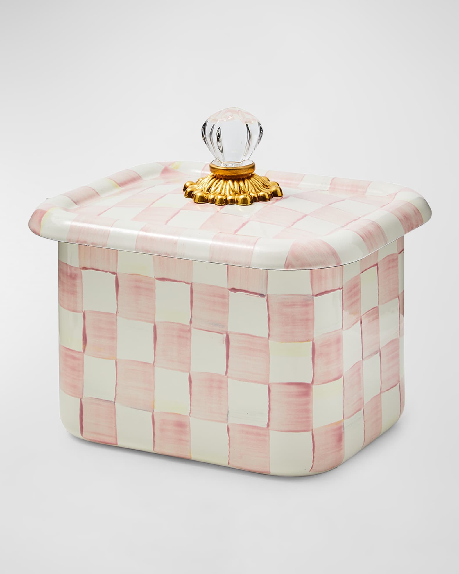 MacKenzie-Childs Rosy Check Recipe Box