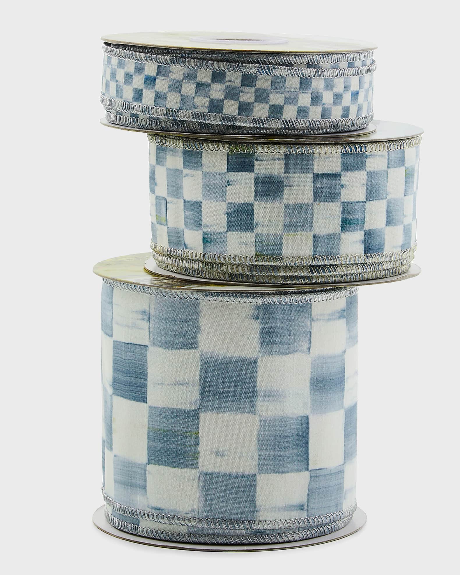 MacKenzie-Childs Sterling Check Ribbon, 4