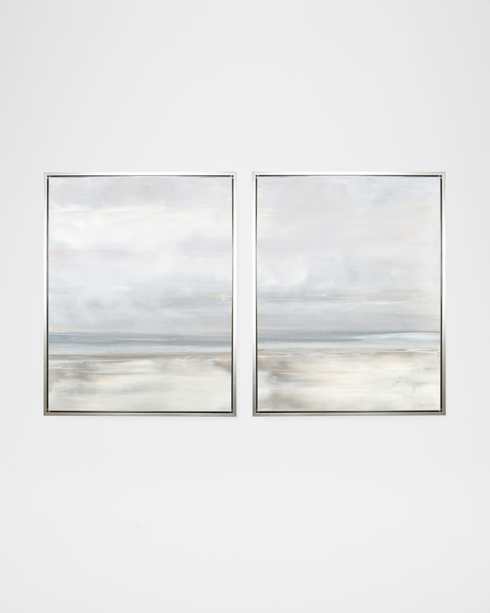 Benson-Cobb Studios "Sympatico" Hand-Embellished Diptych, 30" x 40"