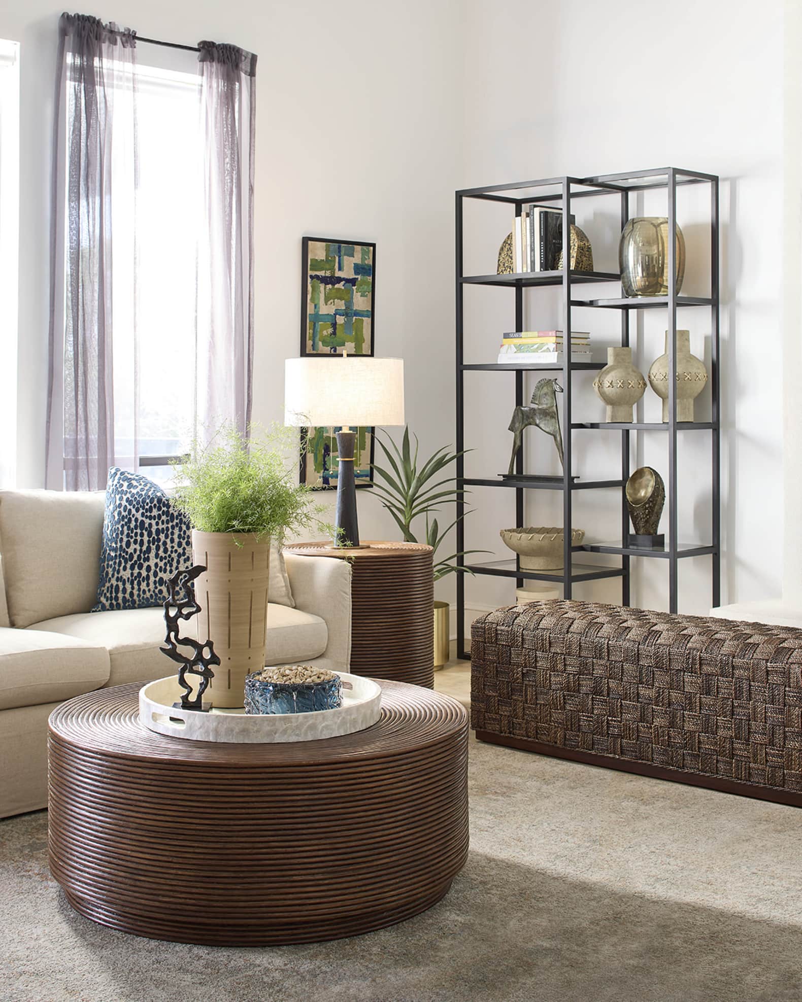 Piper Rattan Cocktail Table | Horchow