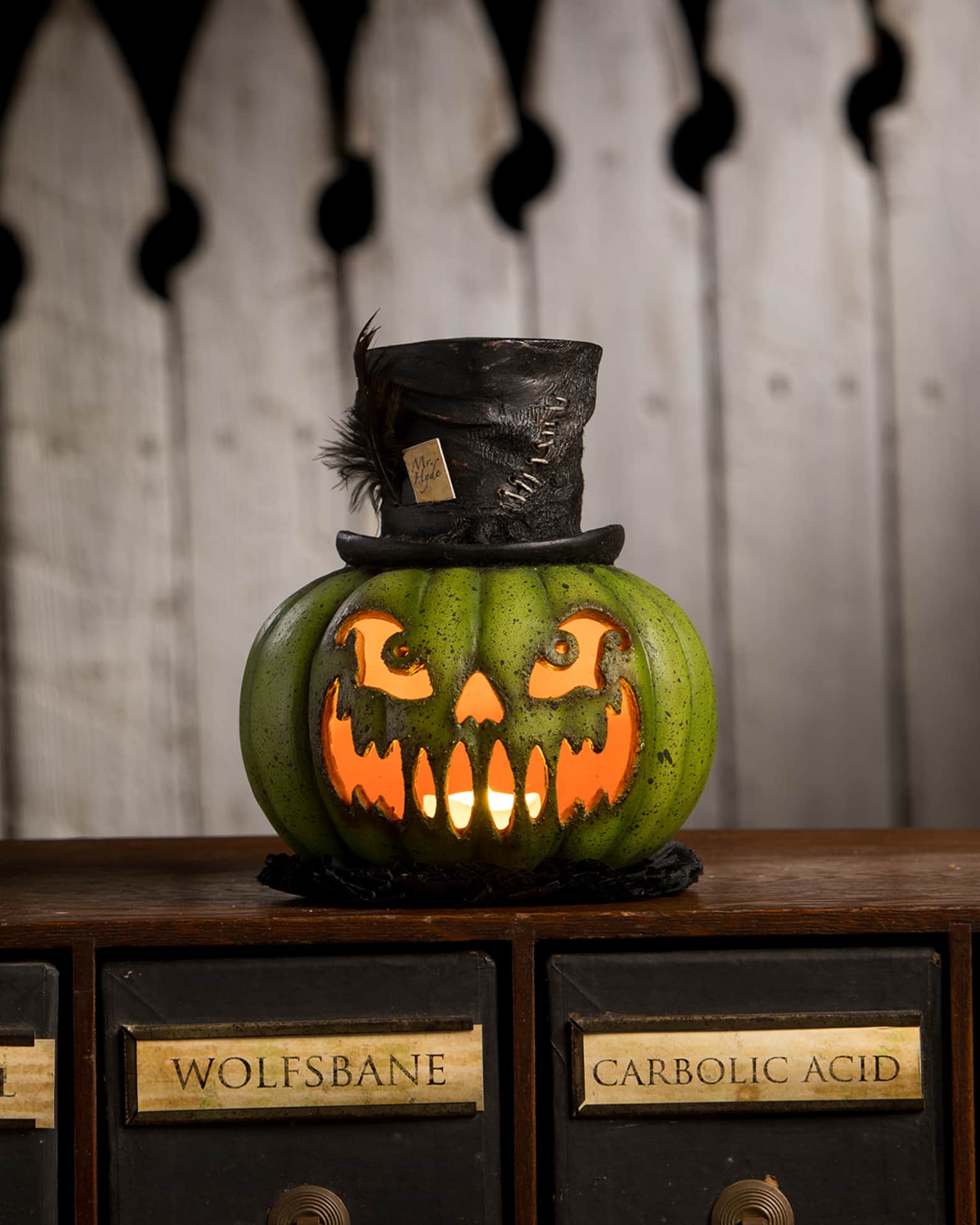 Bethany Lowe Mr. Hyde Pumpkin Halloween Decoration Horchow