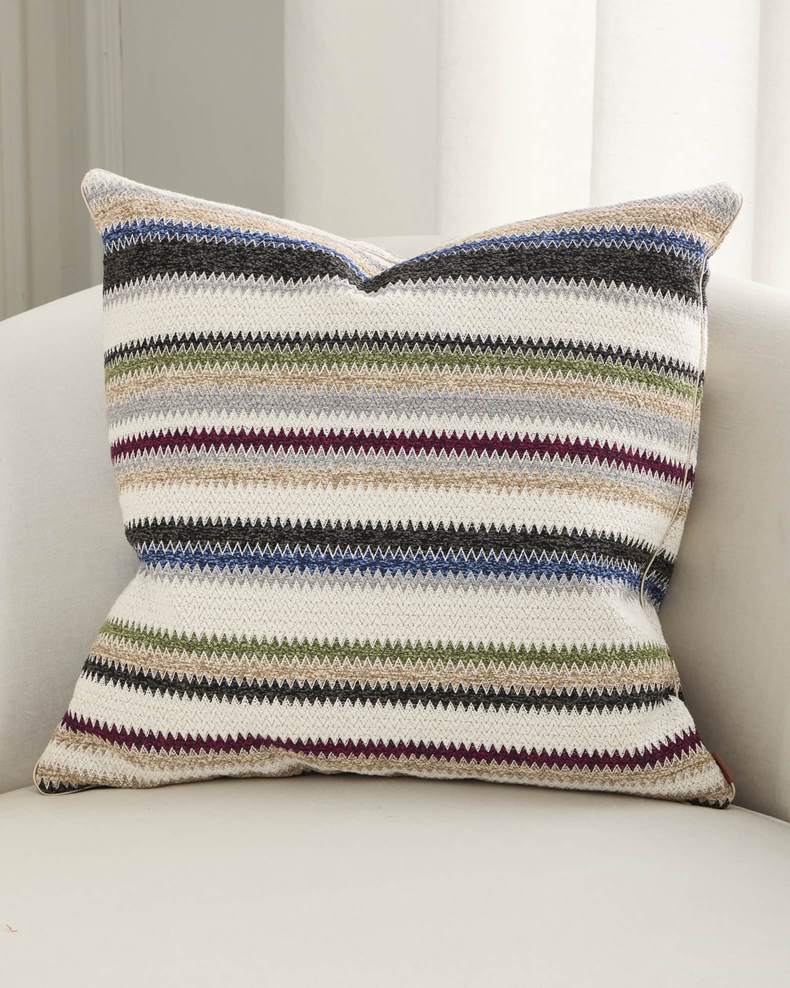 Missoni Home Blurred Zigzag Cushion 