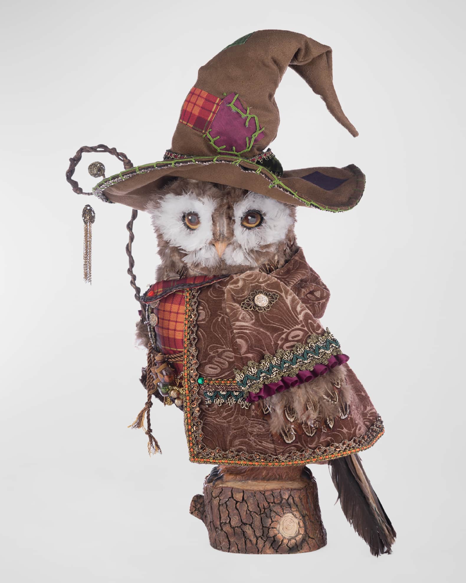 Katherine's Collection Octavius the Owl Warlock Halloween Figurine, 20