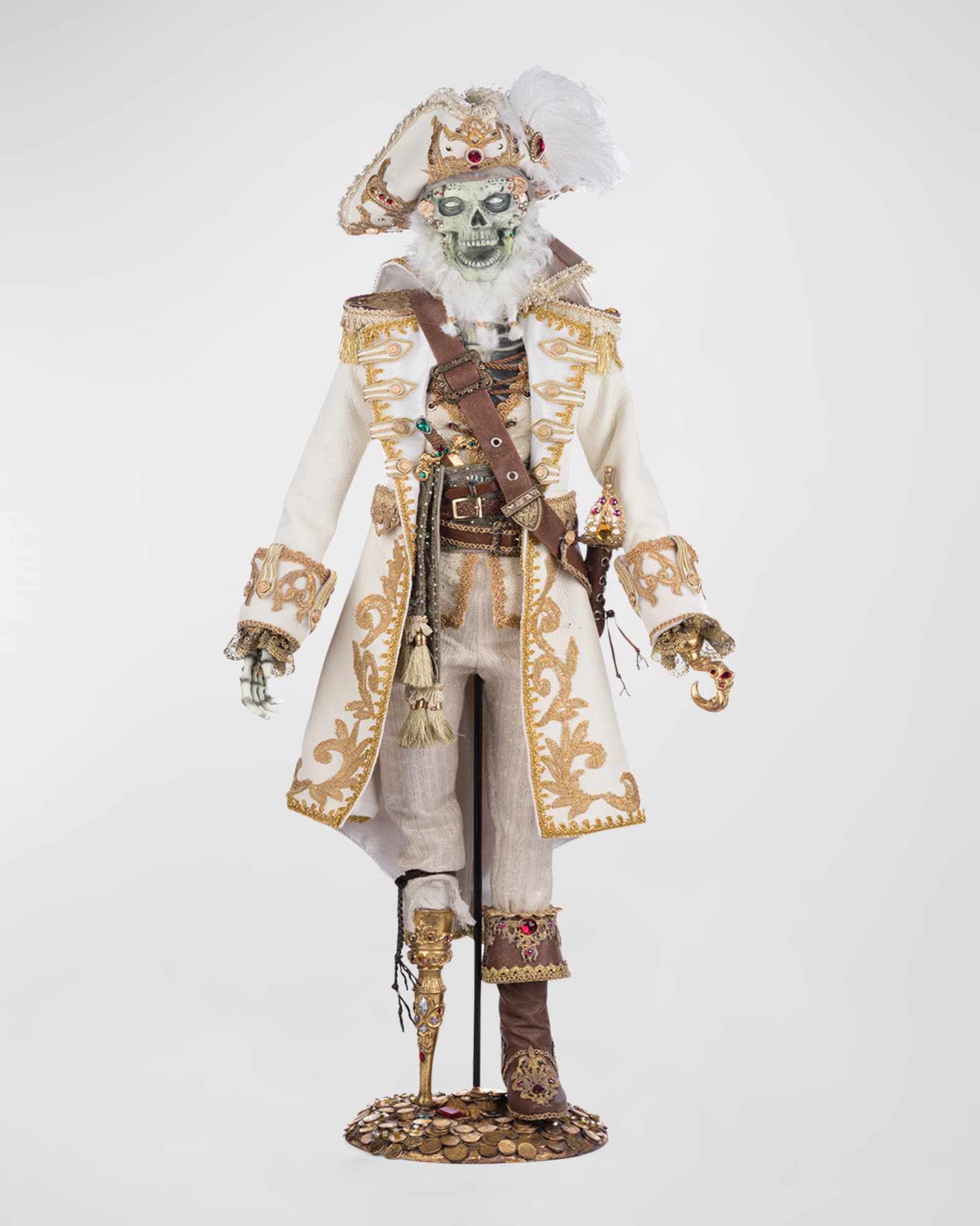 Katherine's Collection Captain Skully Swashbuckler Halloween Figurine
