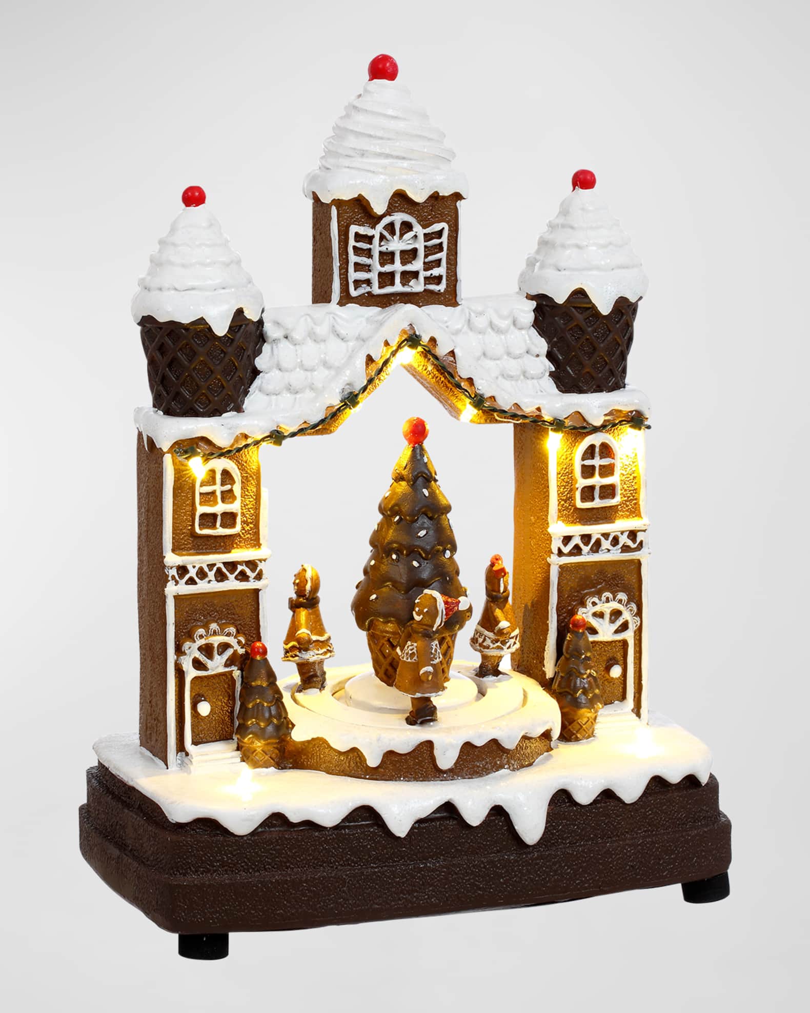 Mark Roberts Musical Gingerbread House, 8x10" Horchow